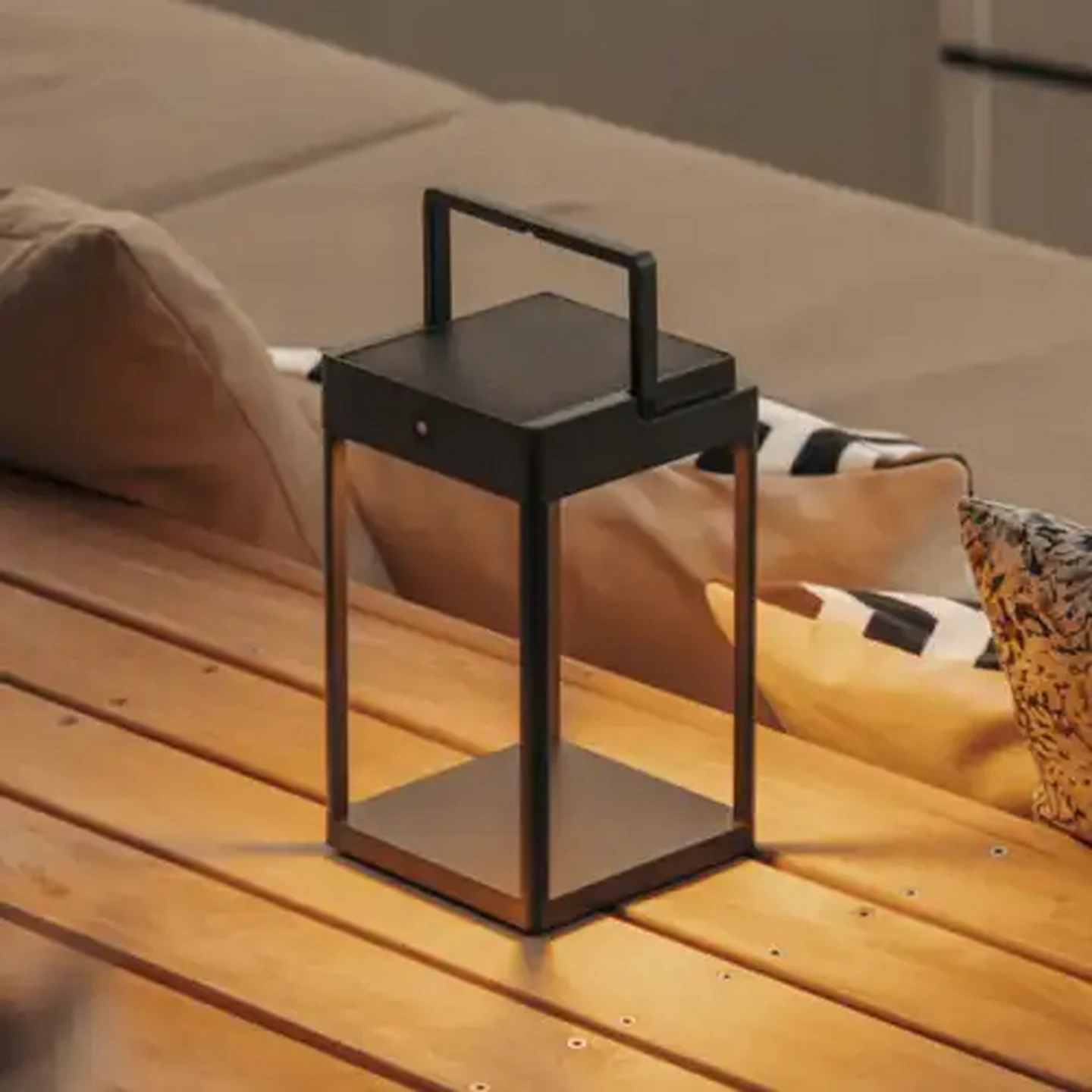Image of Litehouse Black Metal Solar Lantern