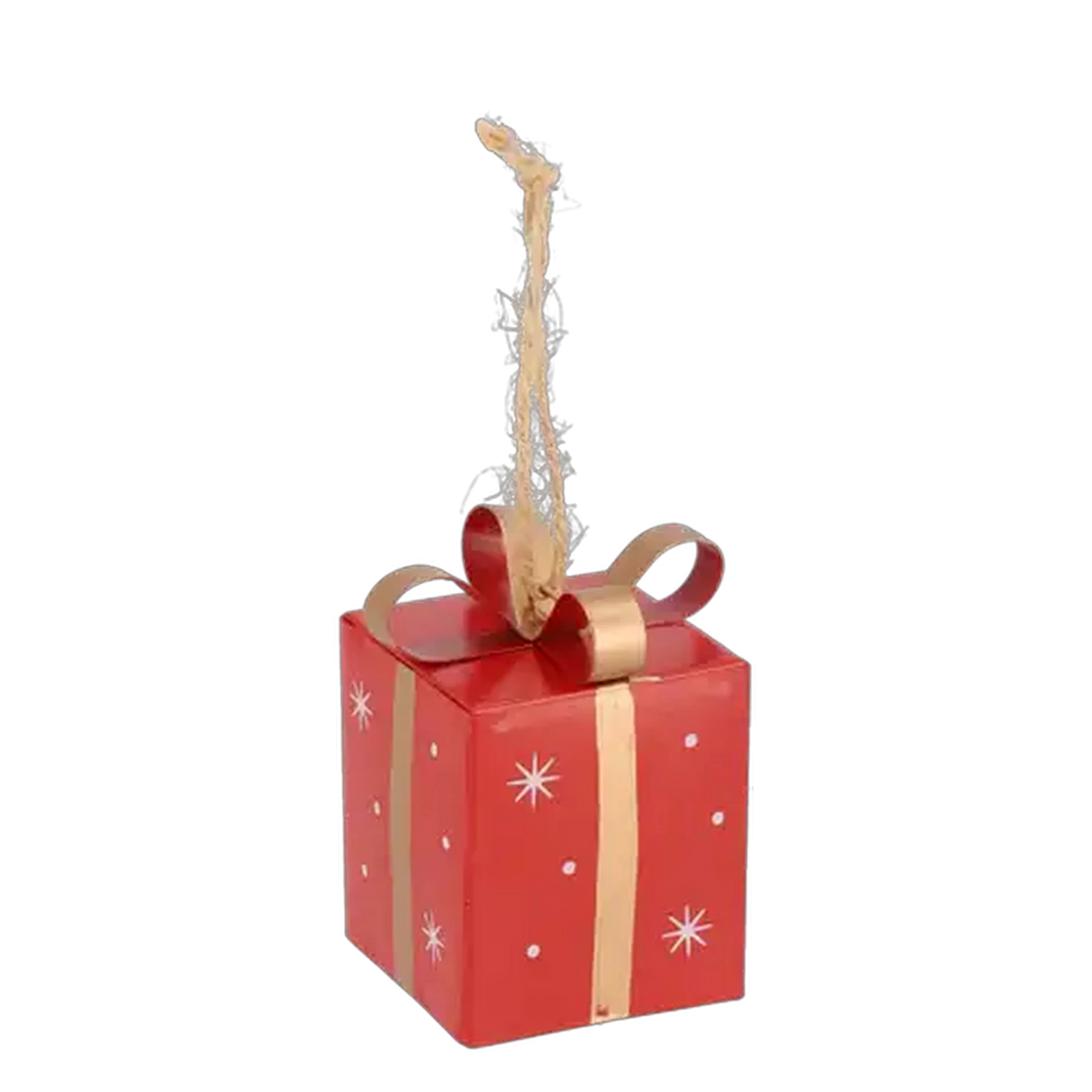 Image of Santa's Choice Hanging Present Christmas Tree Decoration 7cm (Colour May Vary)