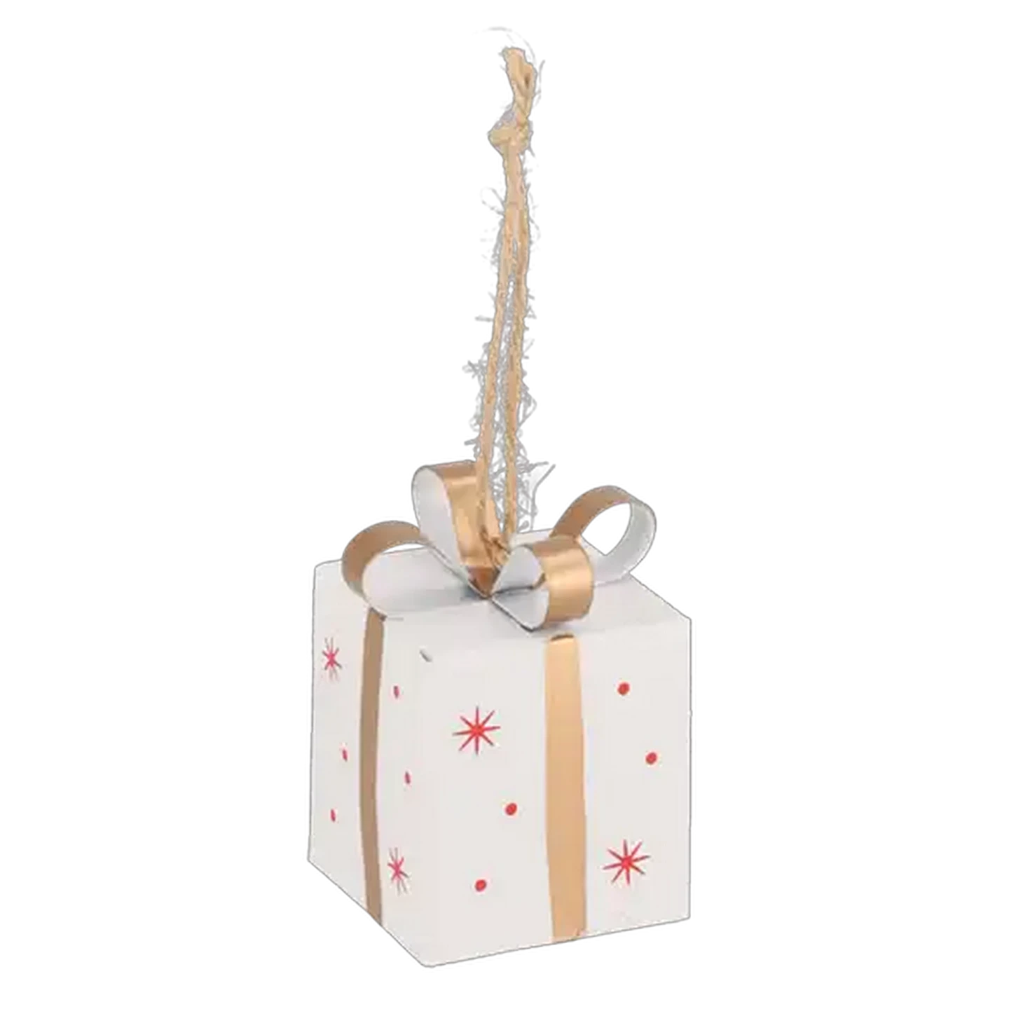 Image of Santa's Choice Hanging Present Christmas Tree Decoration 7cm (Colour May Vary)