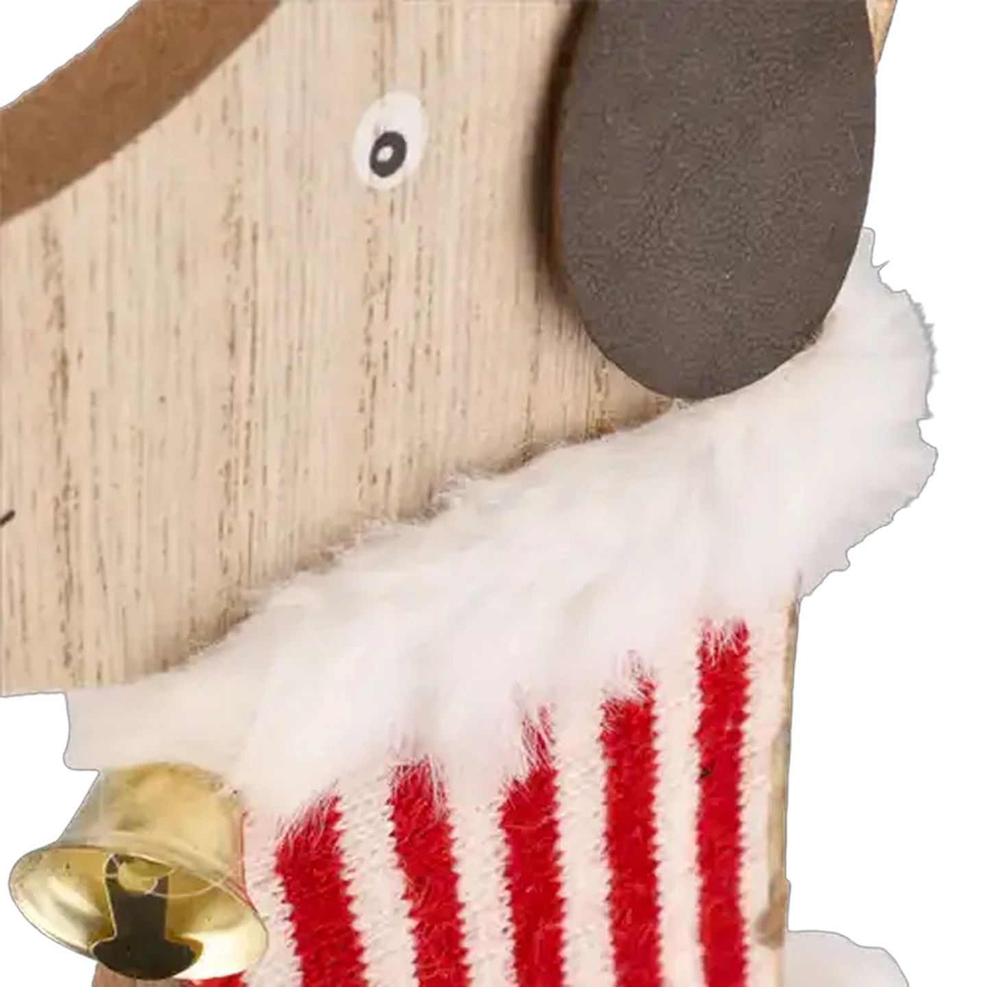 Image of Wooden Dog Christmas Decoration 22cm (Design May Vary)