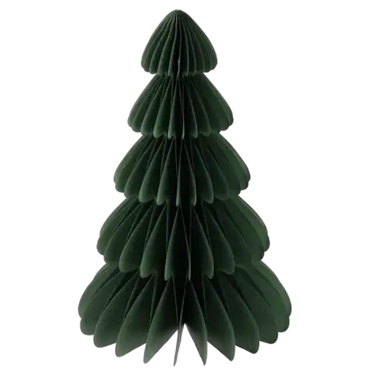 Image of Santa's Choice Green Tabletop Paper Christmas Tree 30cm