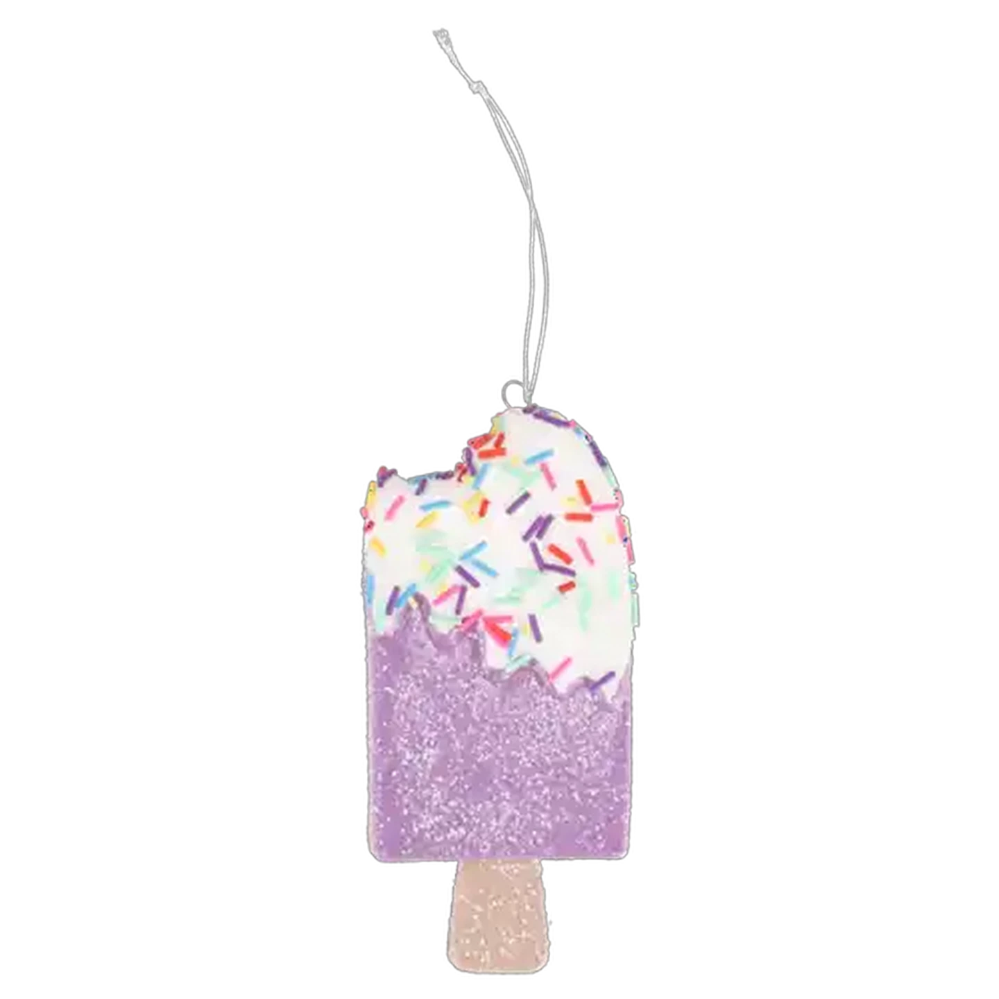 Image of Santa's Choice Glittery Popsicle Christmas Tree Decoration 12.5cm (Colour May Vary)