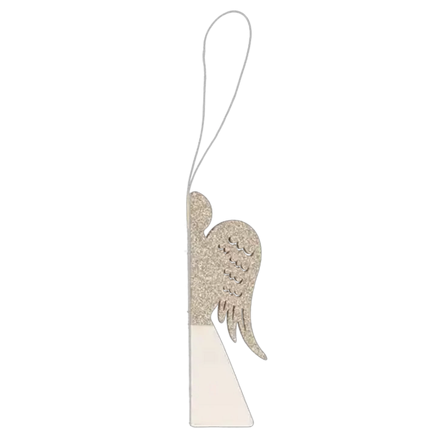 Image of Santa's Choice Gold Paper Angel Christmas Tree Decoration 15cm