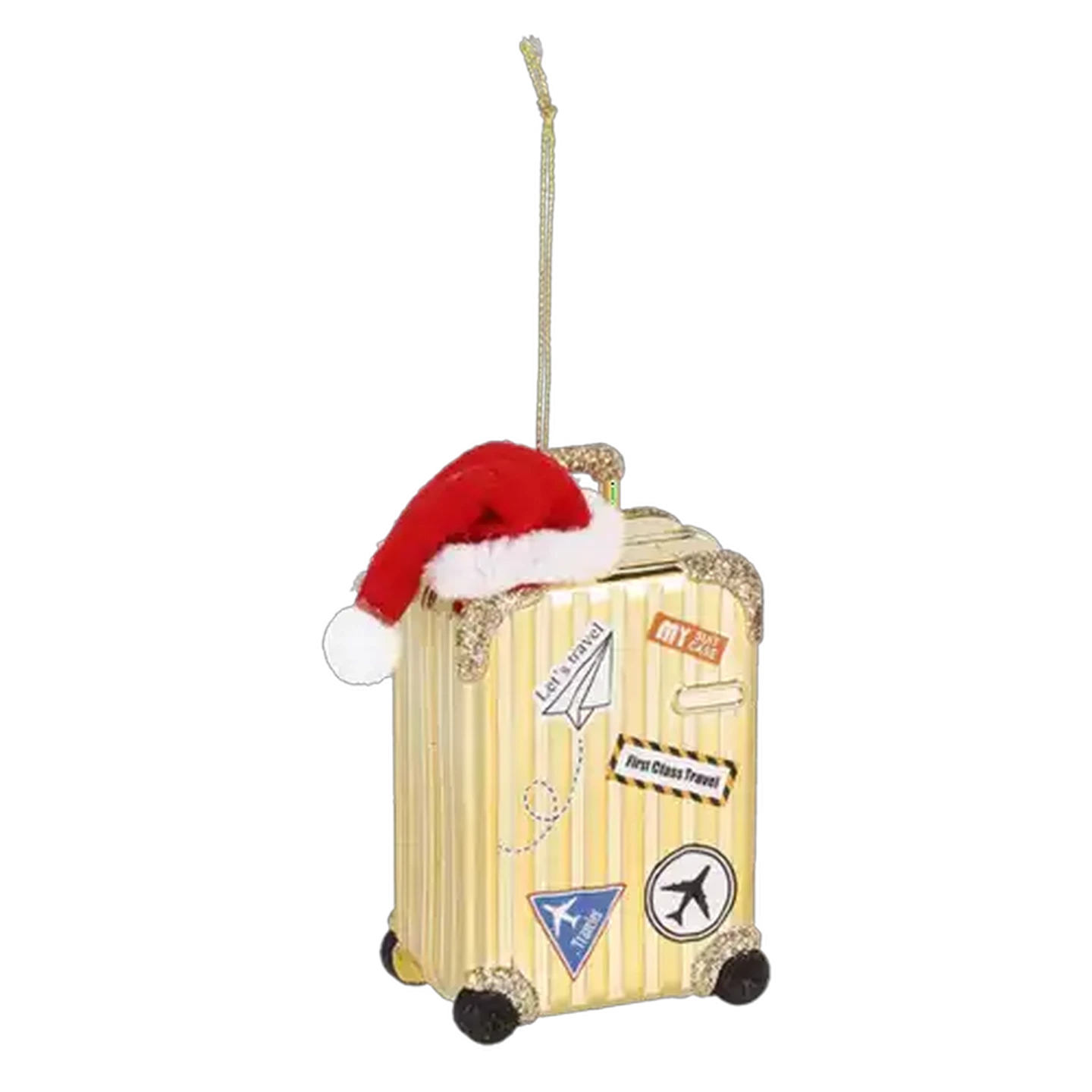 Image of Santa's Choice Hanging Holiday Suitcase Christmas Tree Decoration 11cm (Colour May Vary)