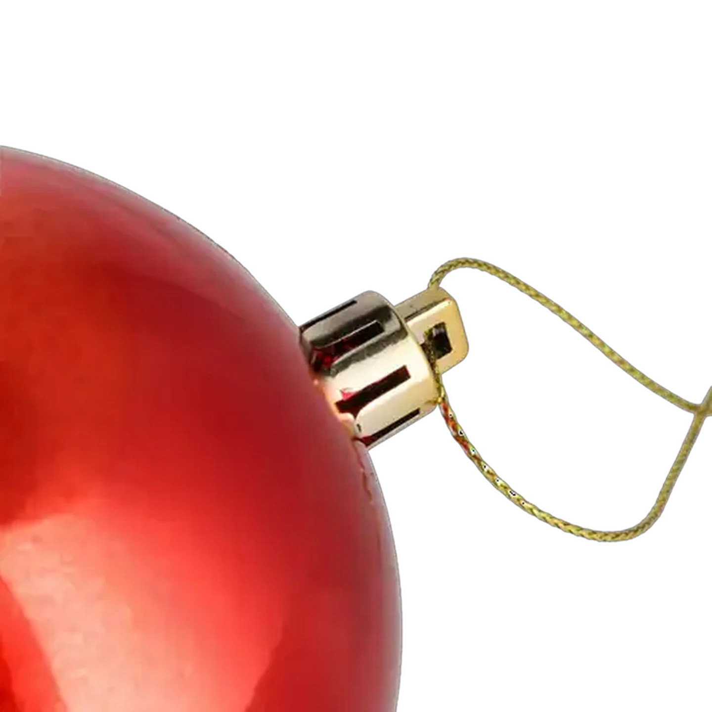 Image of Santa's Choice Red & Gold Ombre Christmas Baubles 80mm
