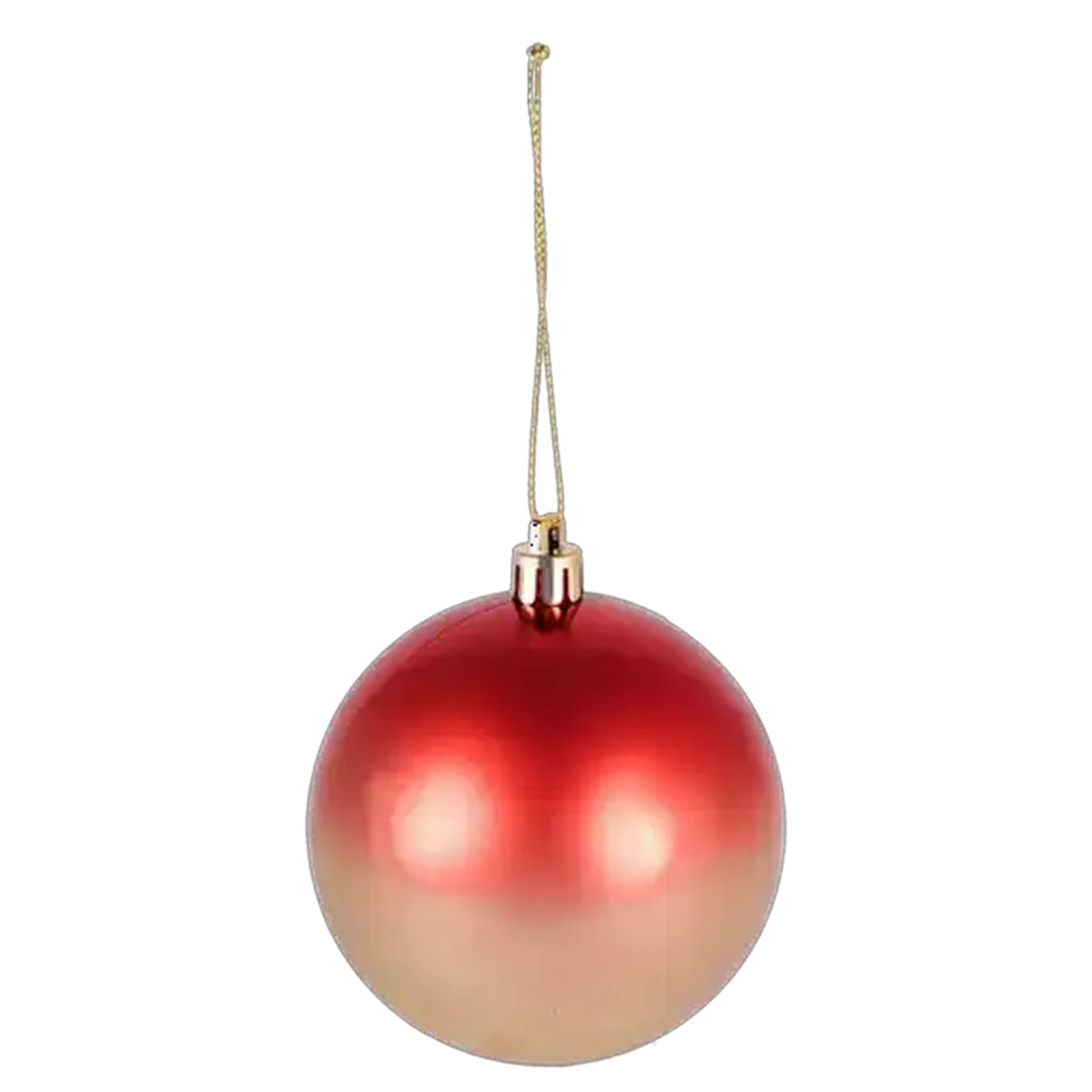 Image of Santa's Choice Red & Gold Ombre Christmas Baubles 80mm
