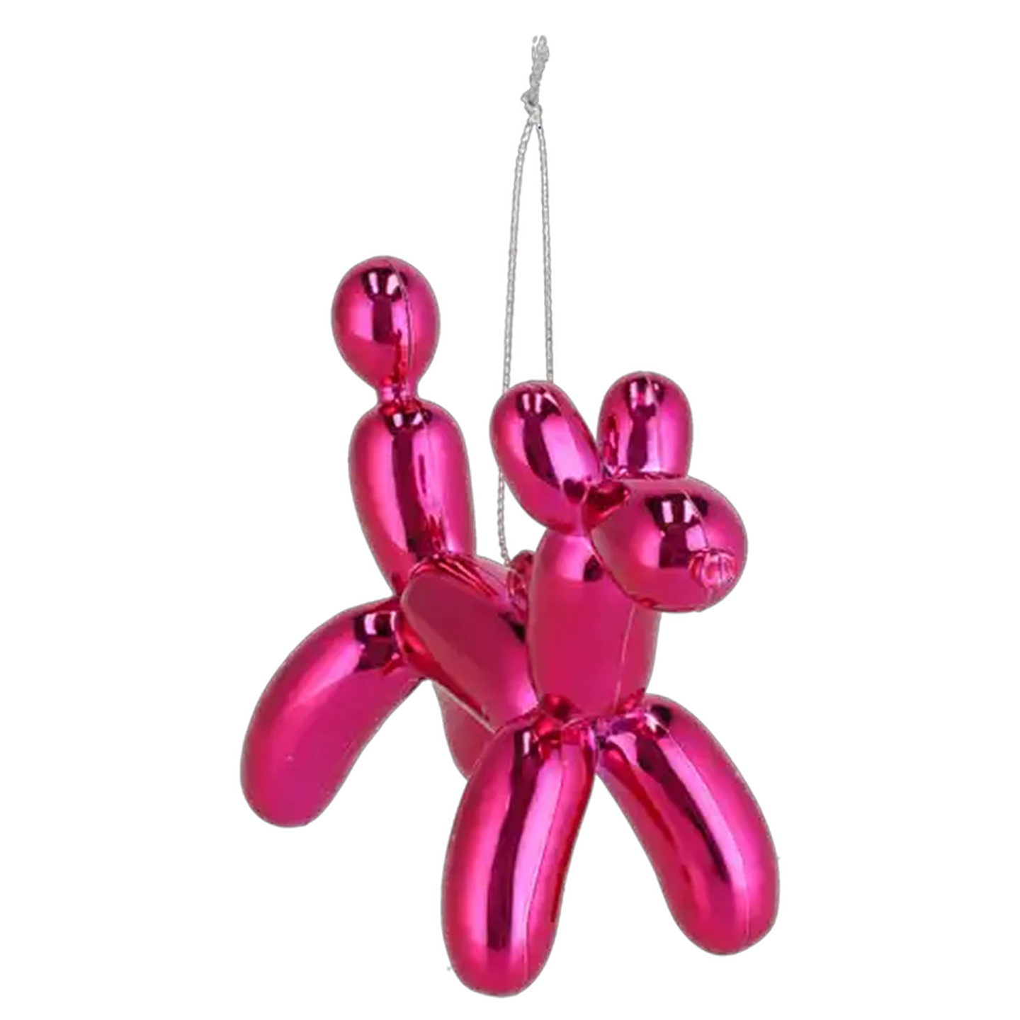 Image of Santa's Choice Hanging Balloon Dog Christmas Tree Decoration 11.5cm (Colour May Vary)