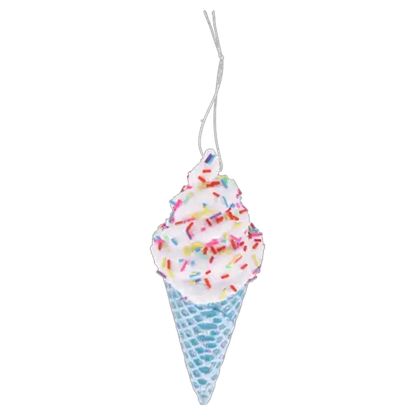 Image of Santa's Choice Hanging Ice Cream Cone Christmas Tree Decoration 14cm (Colour May Vary)