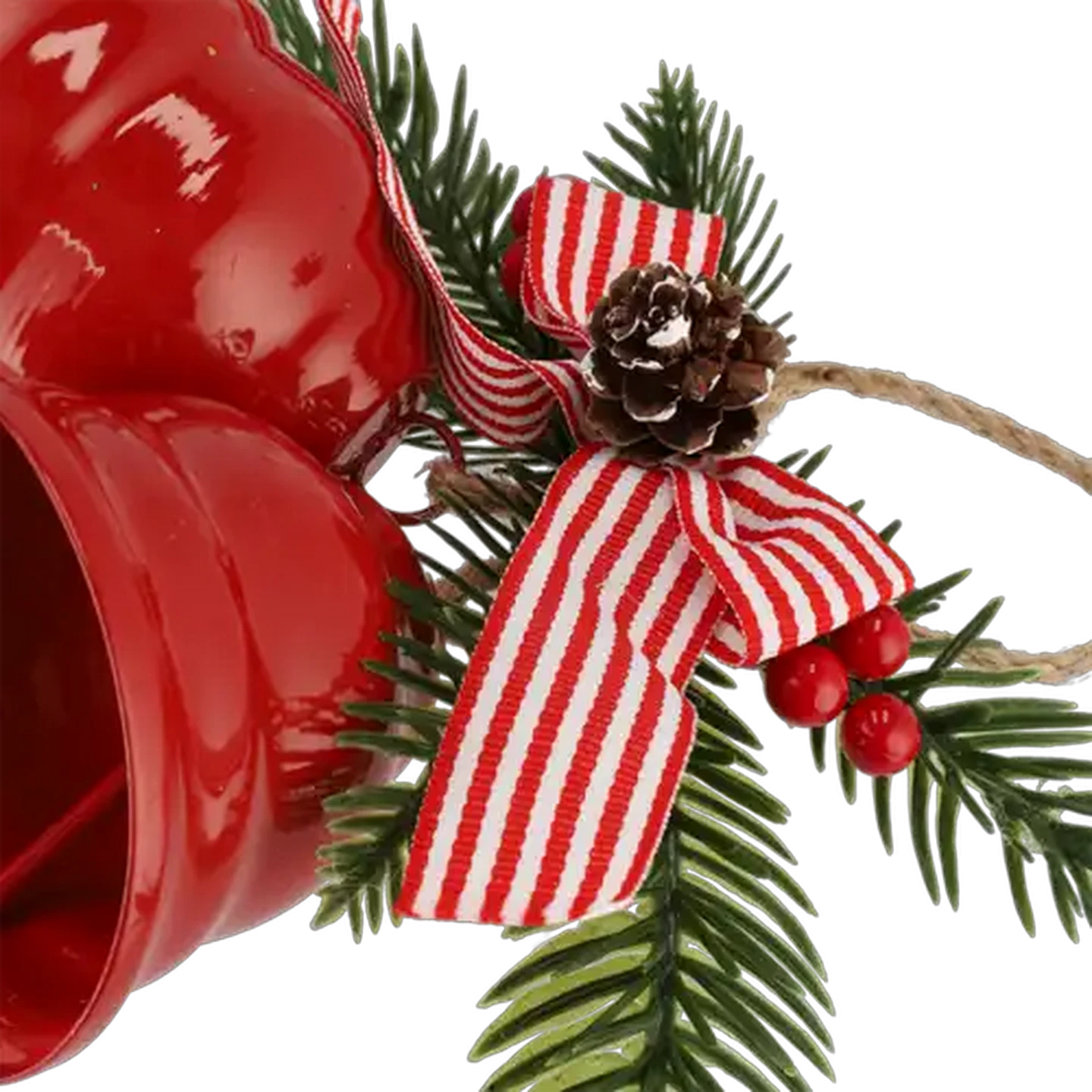 Image of Santa's Choice Metal Twin Christmas Bells 18cm (Colour May Vary)