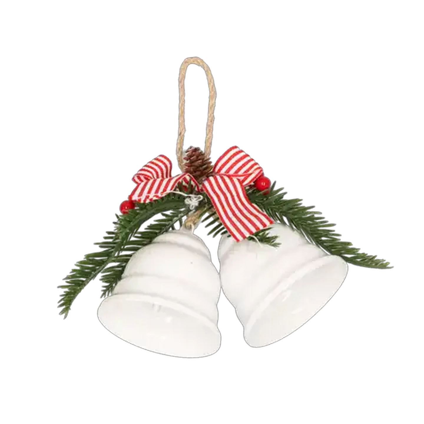 Image of Santa's Choice Metal Twin Christmas Bells 18cm (Colour May Vary)