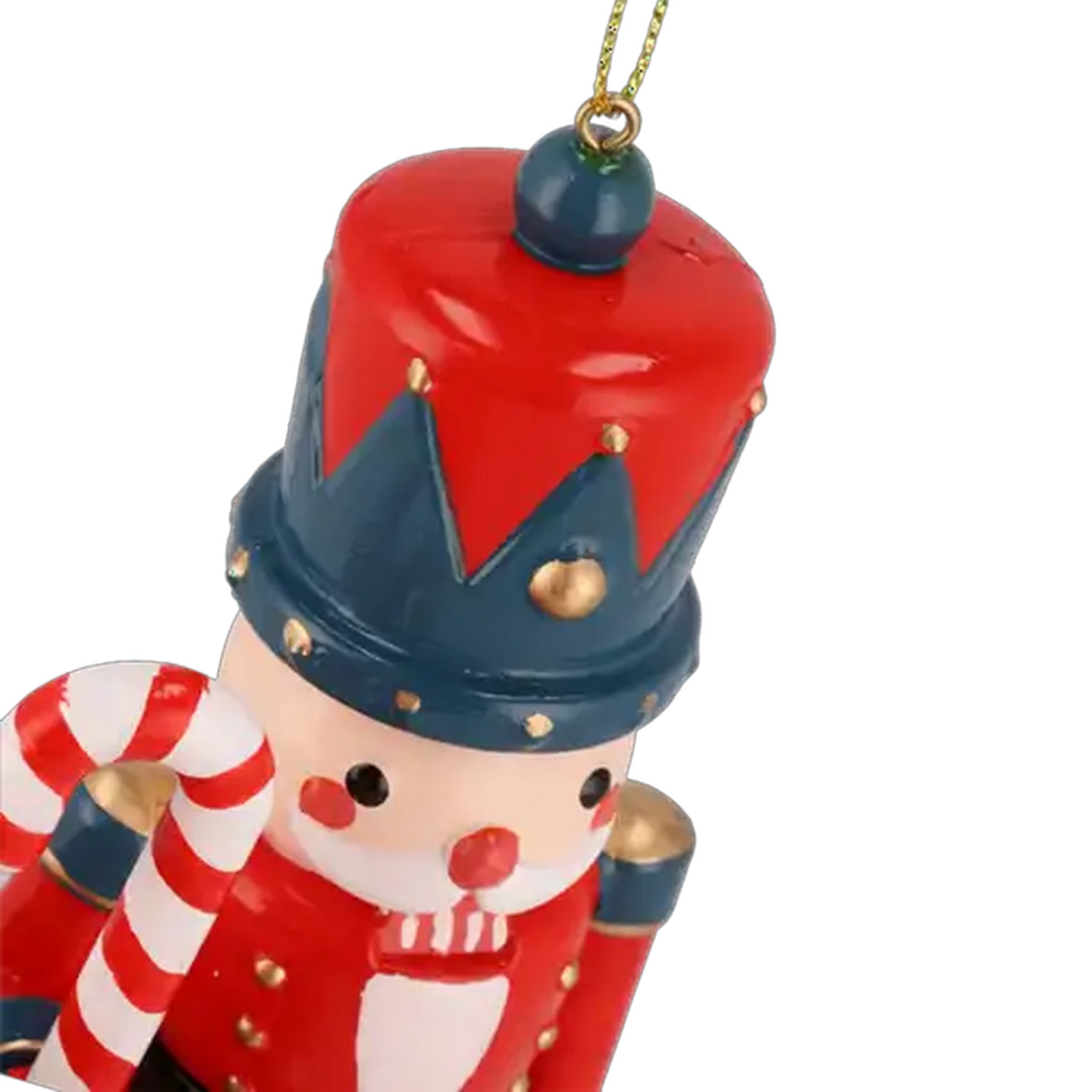 Image of Santa's Choice Green & Red Wooden Christmas Nutcracker (Colour May Vary)