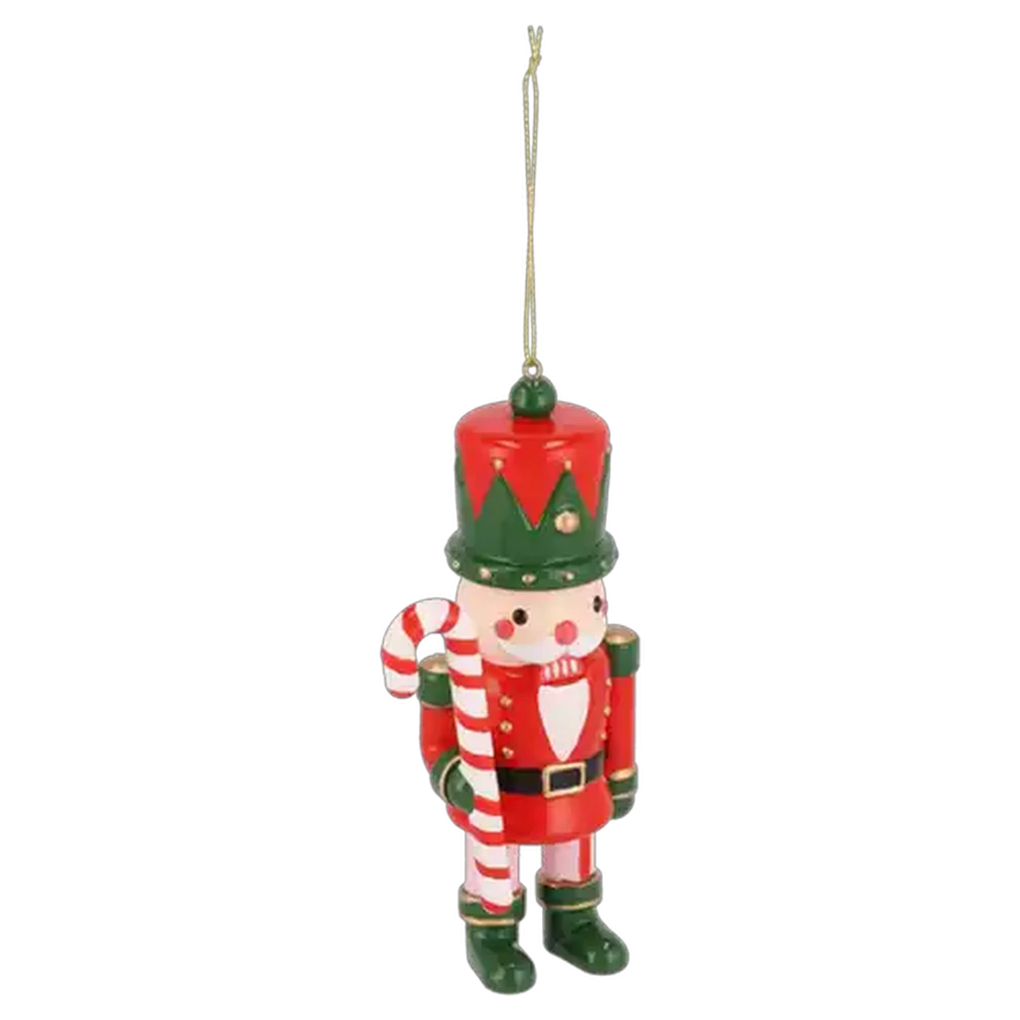 Image of Santa's Choice Green & Red Wooden Christmas Nutcracker (Colour May Vary)