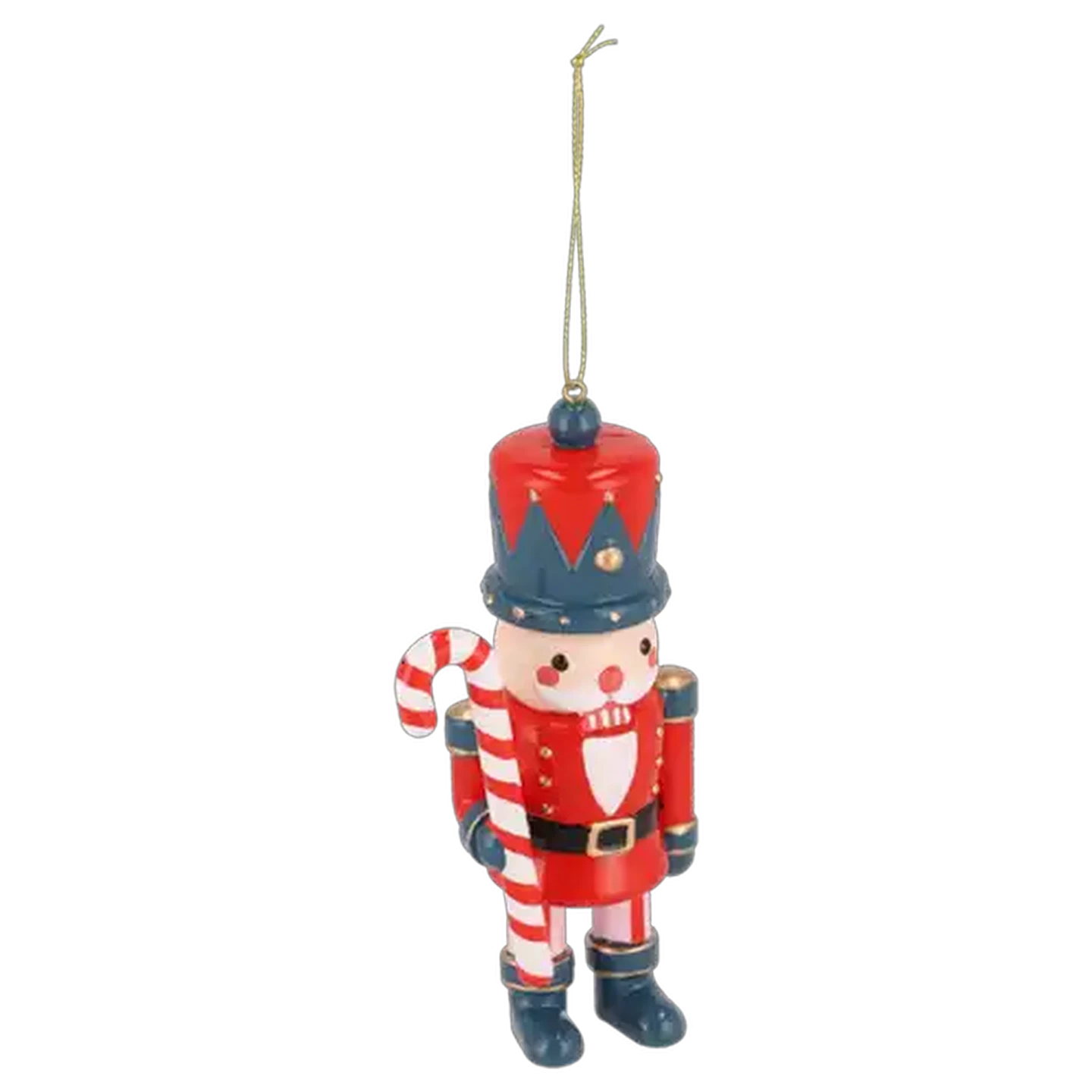 Image of Santa's Choice Green & Red Wooden Christmas Nutcracker (Colour May Vary)