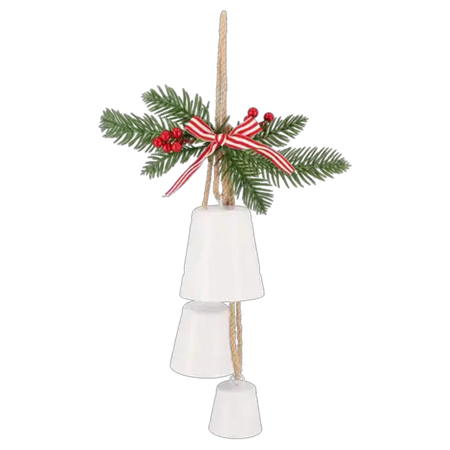 Image of Santa's Choice Hanging Christmas Bells 43cm 3-Pack (Colour May Vary)