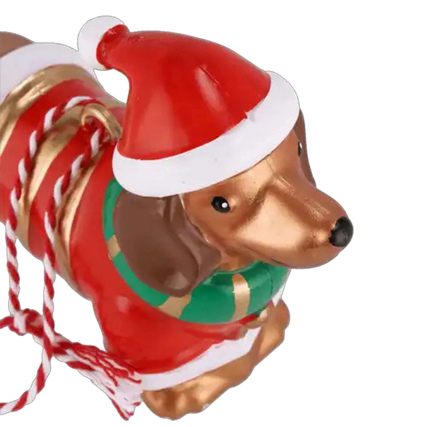 Image of Santa's Choice Hanging Dog Christmas Tree Decoration