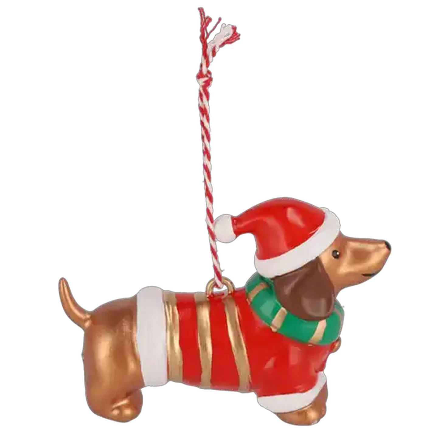 Image of Santa's Choice Hanging Dog Christmas Tree Decoration
