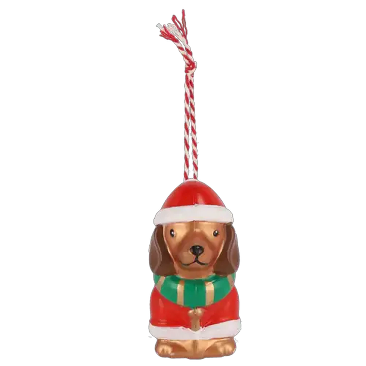 Image of Santa's Choice Hanging Dog Christmas Tree Decoration
