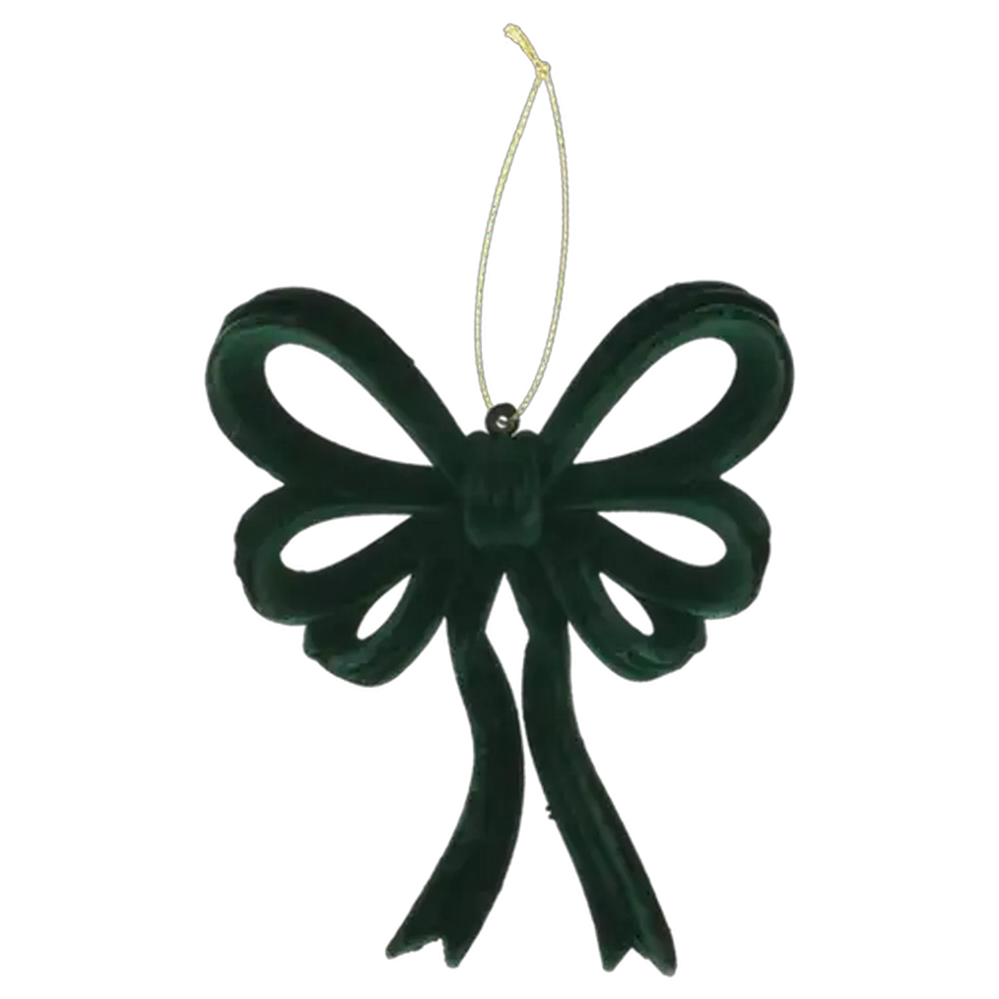 Image of Santa's Choice Flocked Velvet Christmas Tree Bow 13cm (Colour May Vary)