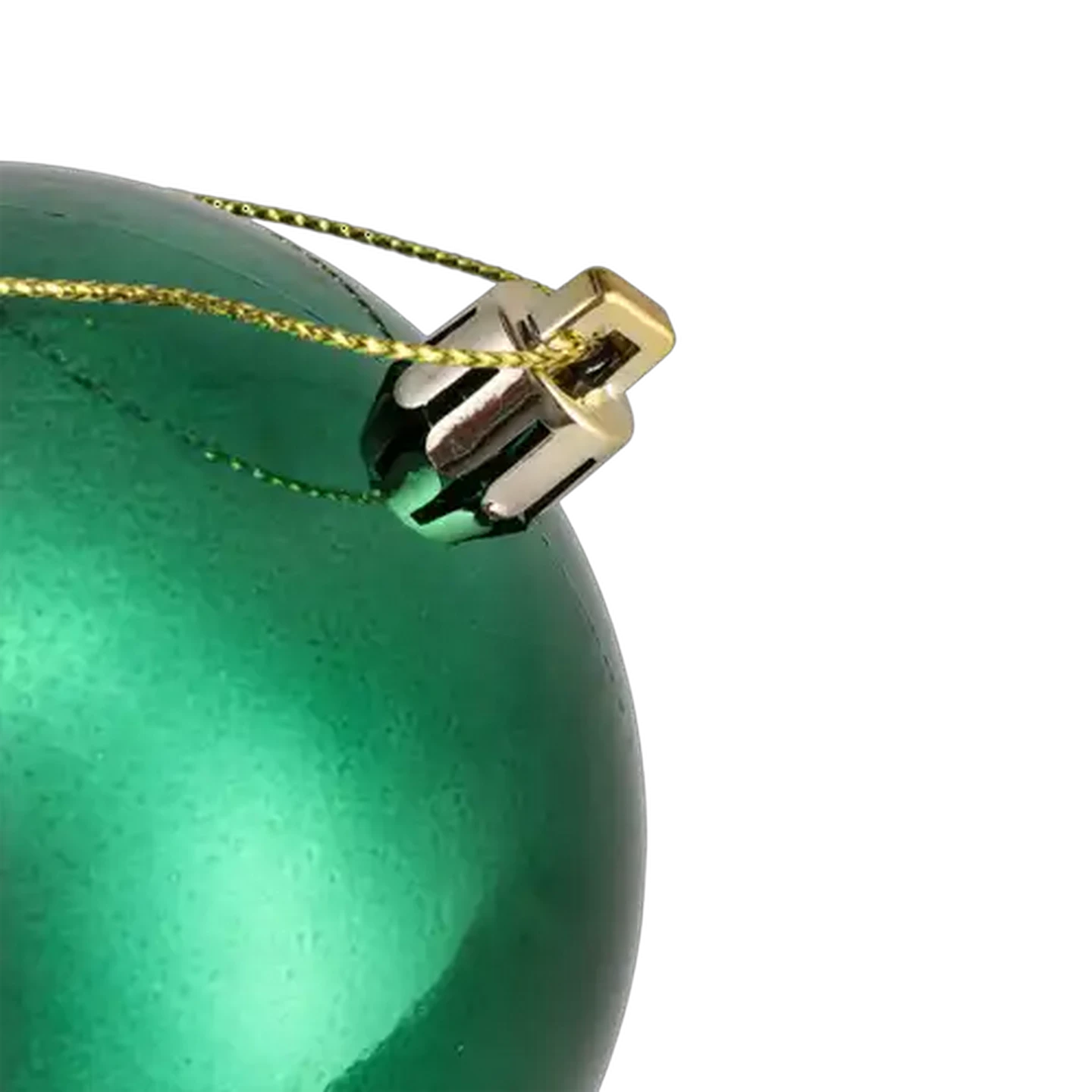 Image of Santa's Choice Green & Gold Ombre Christmas Baubles 80mm