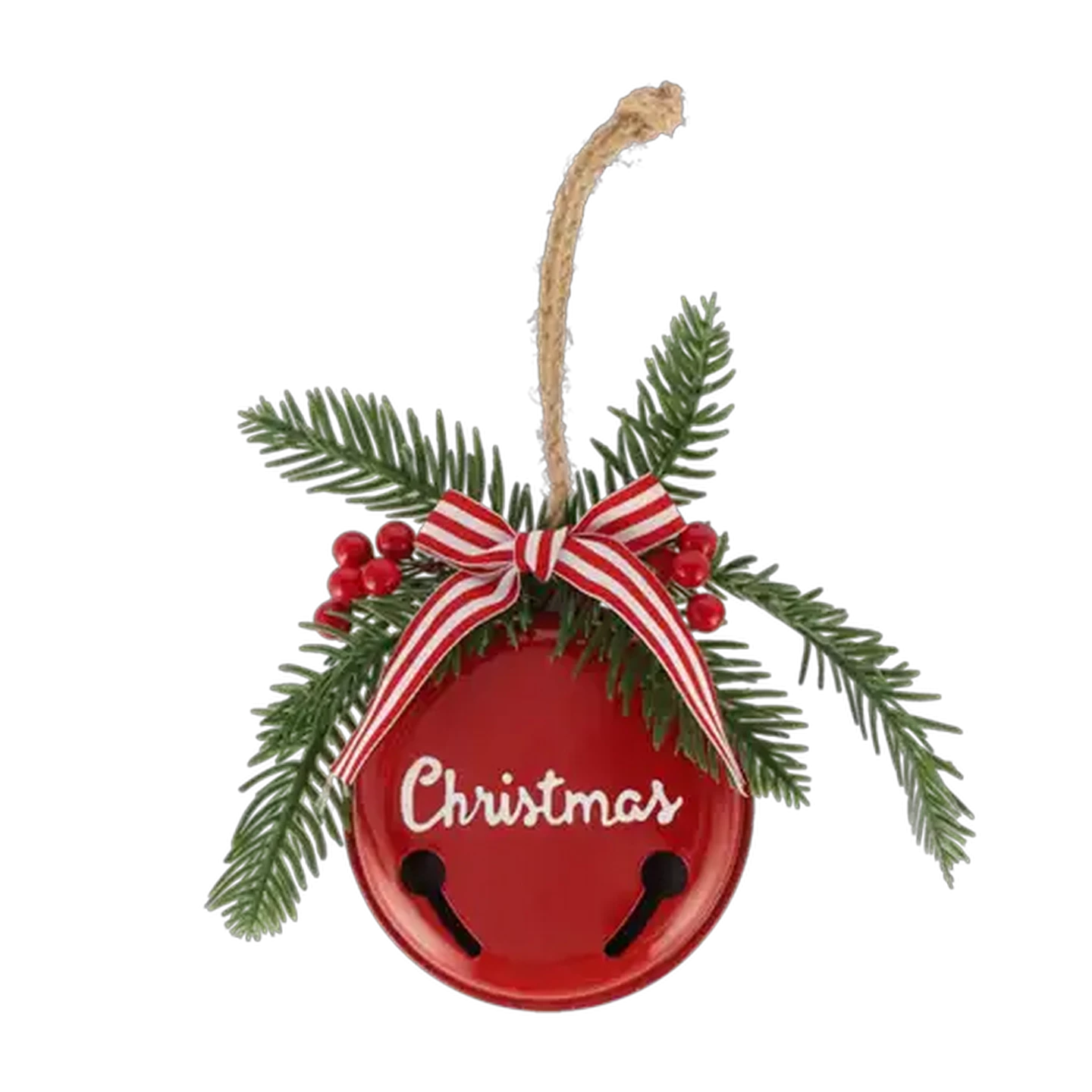 Image of Santa's Choice Metal Flat Christmas Bell 24cm (Colour May Vary)