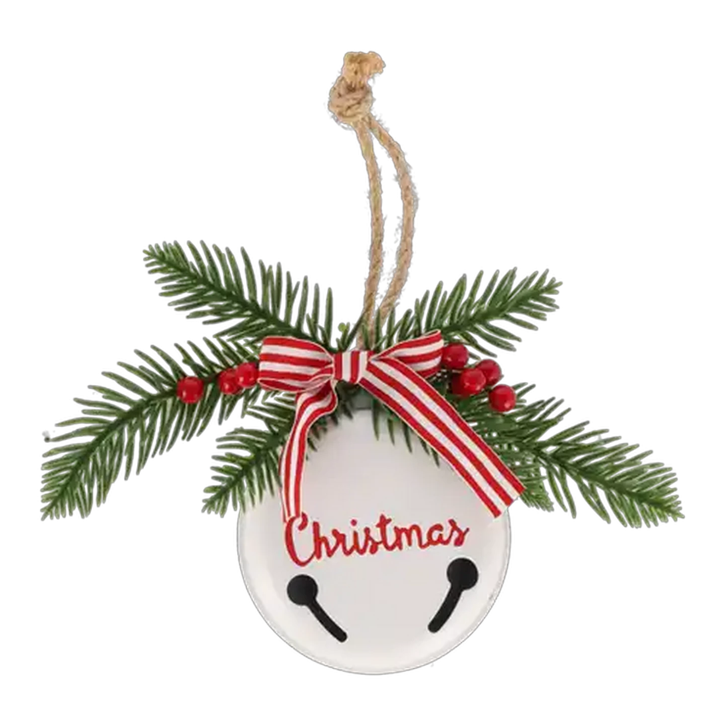 Image of Santa's Choice Metal Flat Christmas Bell 24cm (Colour May Vary)