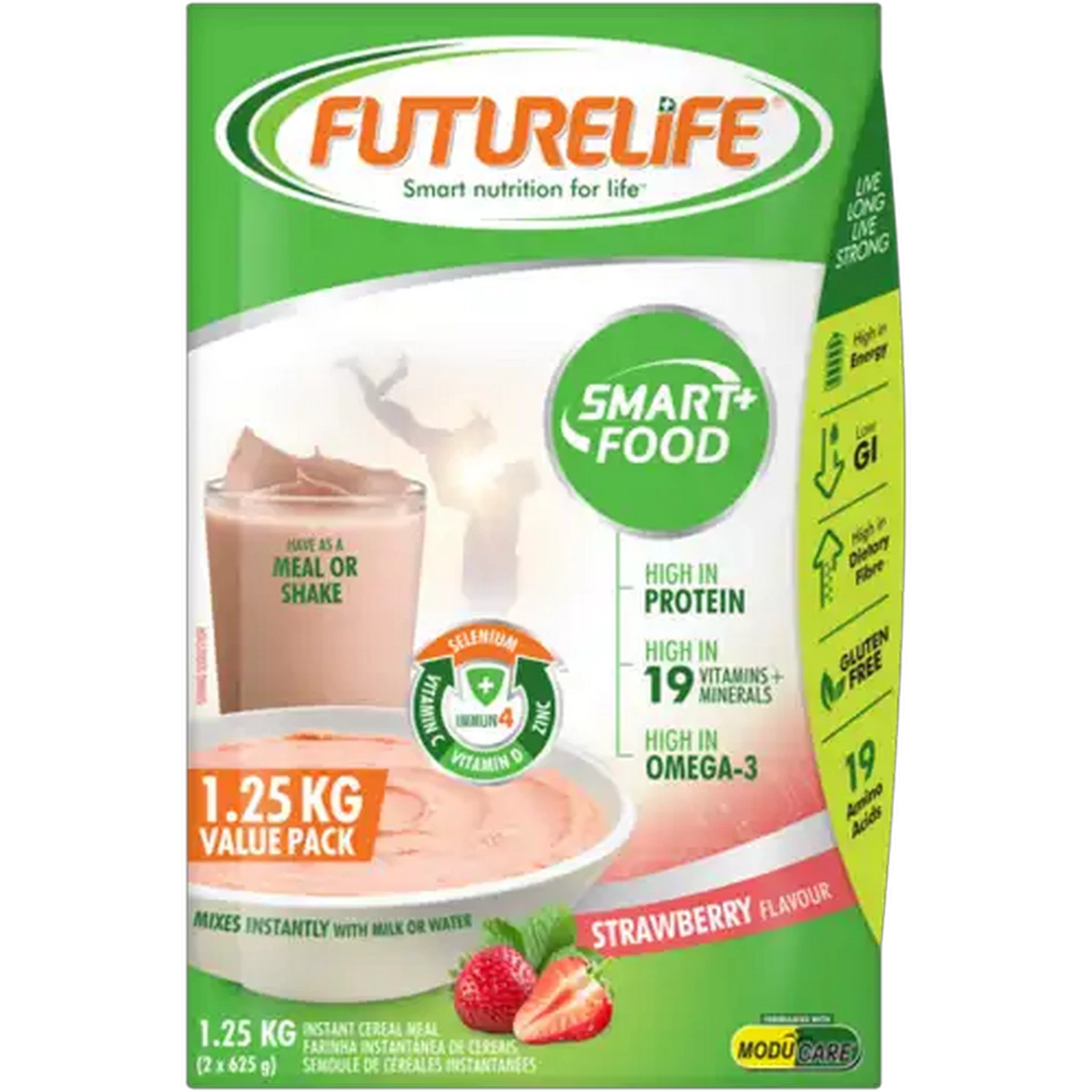 Image of FUTURELIFE Smart Food Strawberry Flavoured Cereal 1.25kg