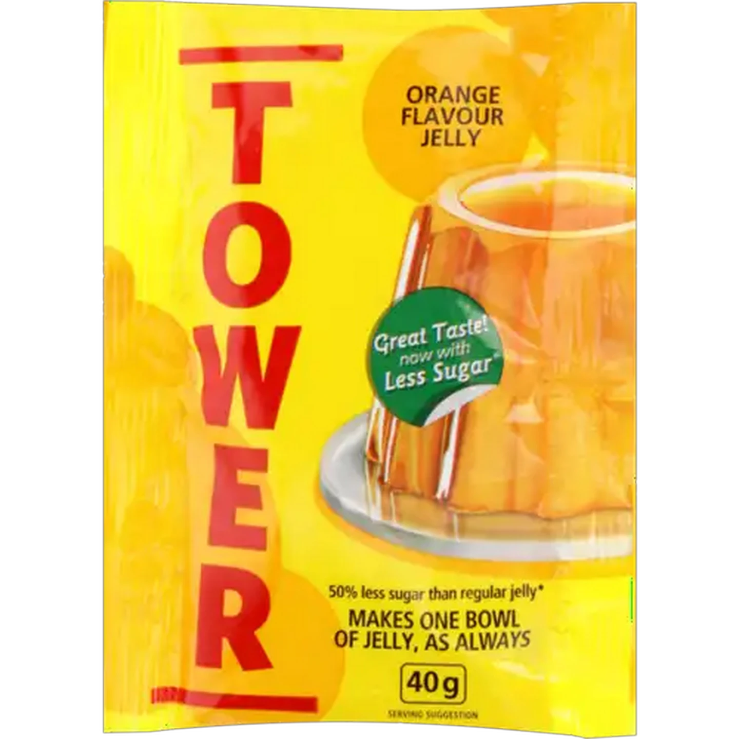 Image of TOWER Greengage Flavoured Jelly 40g (Flavour May Vary)
