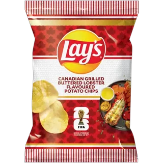 Lay's Canadian Grilled Buttered Lobster Flavoured Potato Chips 36g