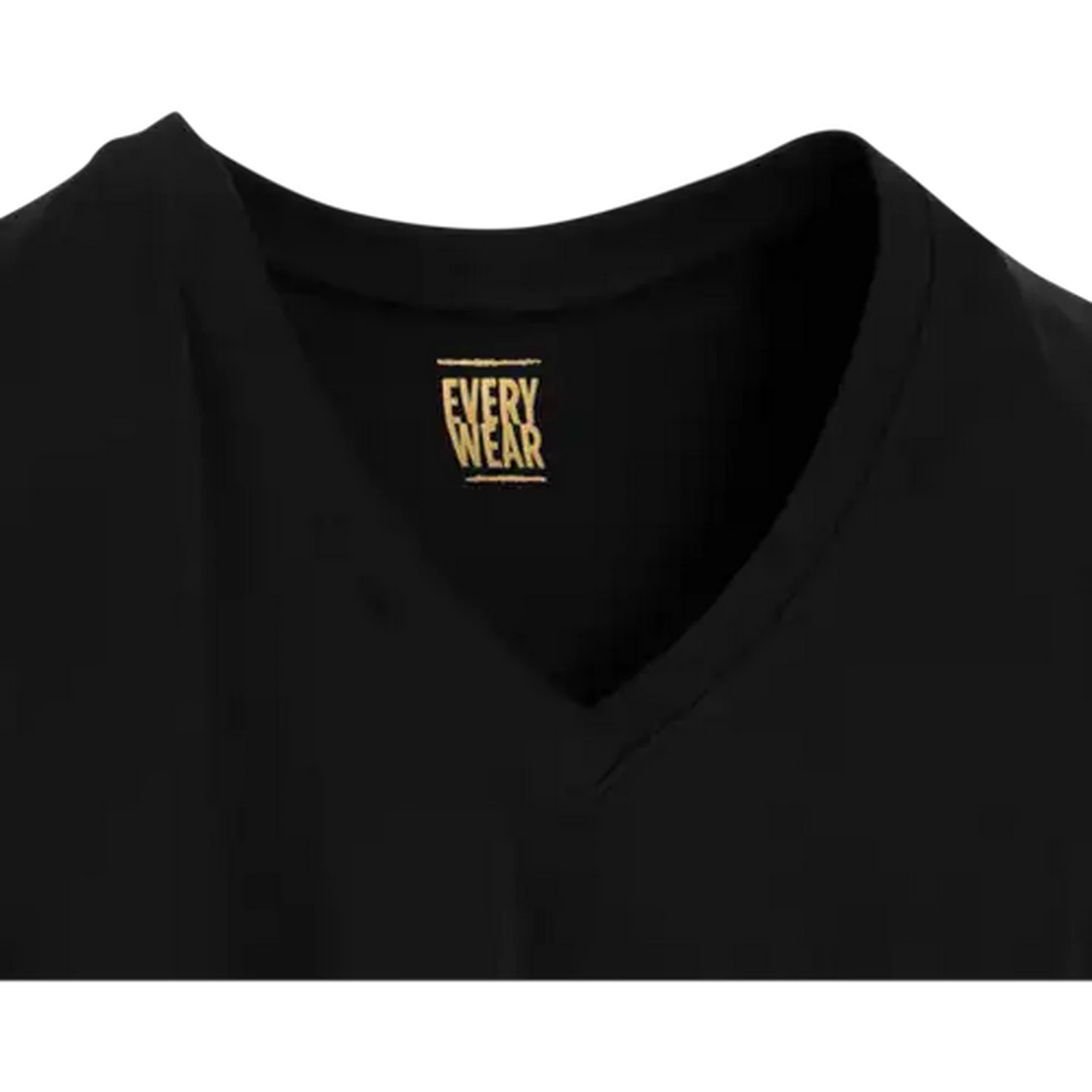 Image of Every Wear Ladies Black V-Neck T-Shirt XL
