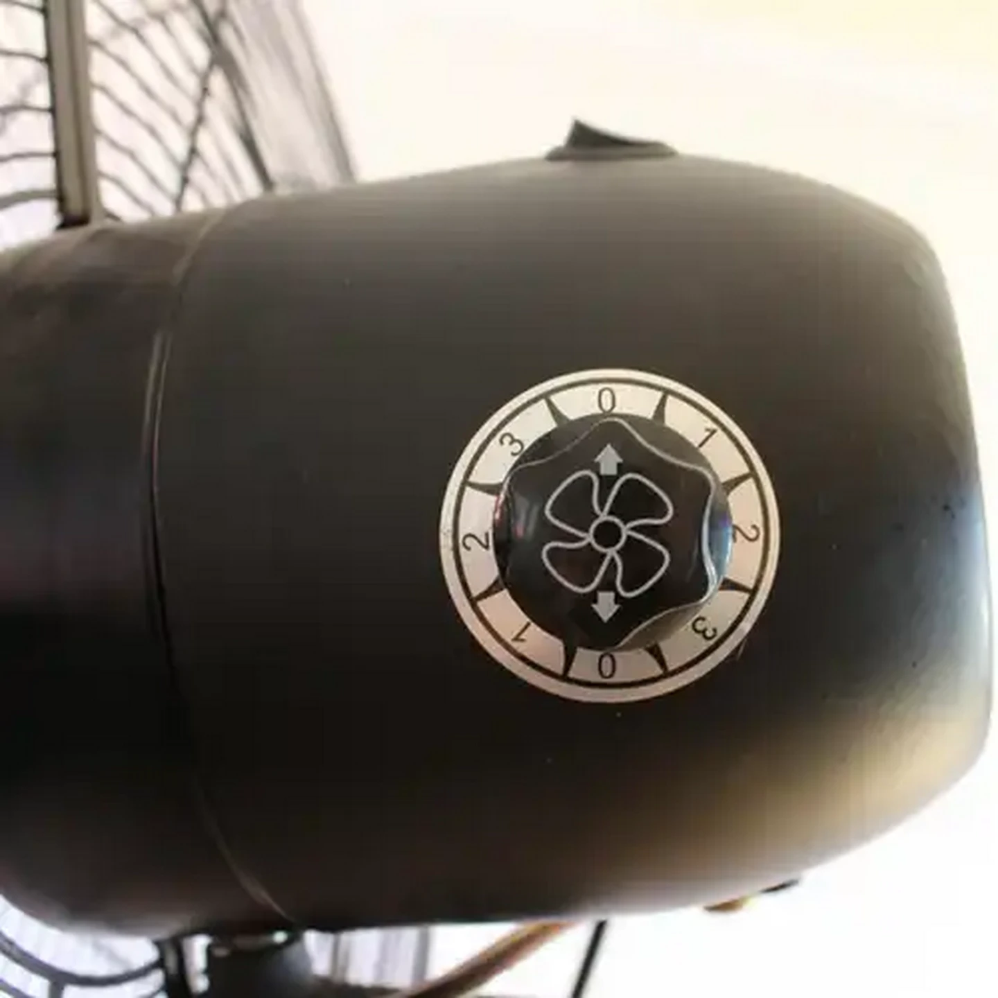 Image of Alva Air Matte Black Industrial Pedestal Fan 90W (50cm)
