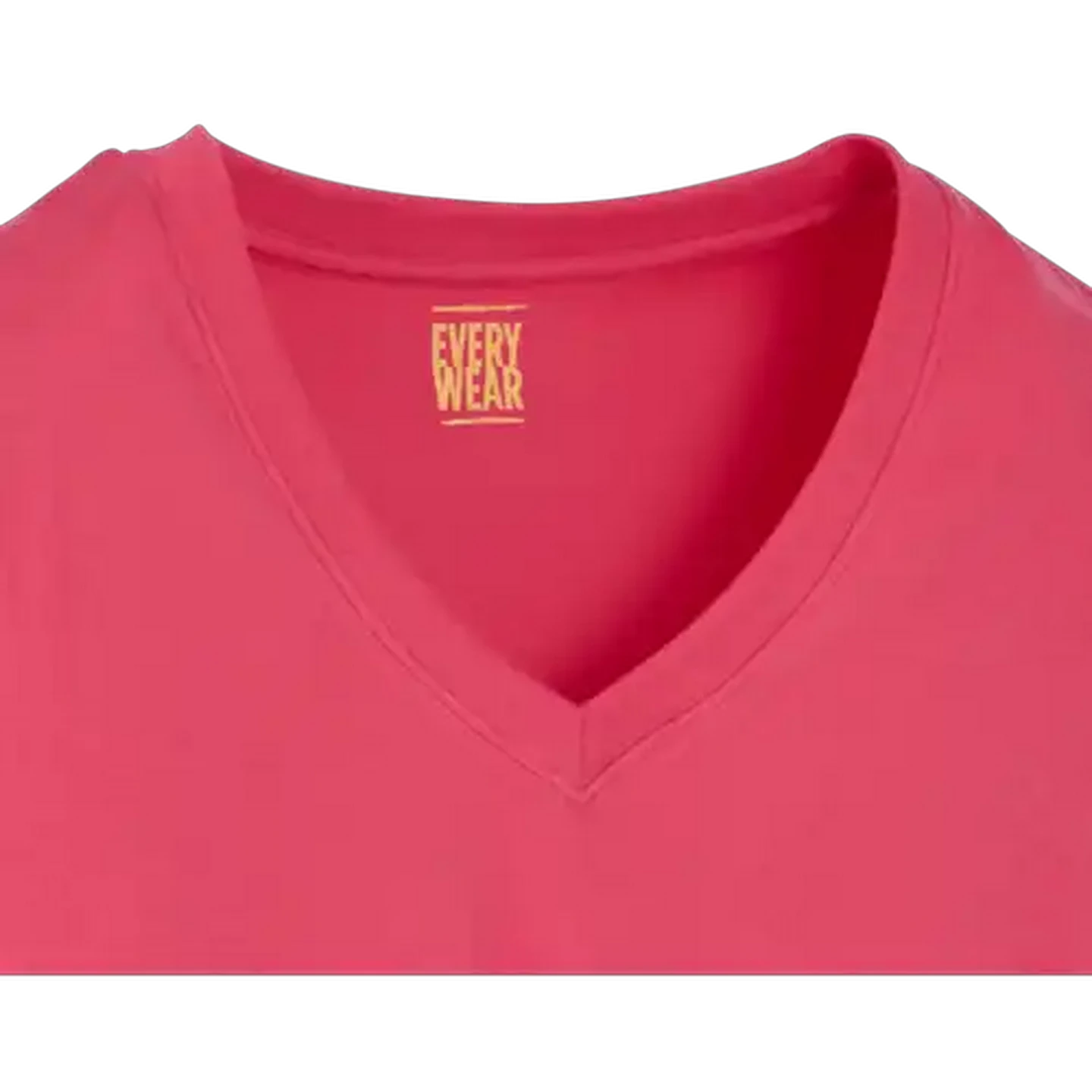 Image of Every Wear Ladies Strawberry Pink V-Neck T-Shirt XXL