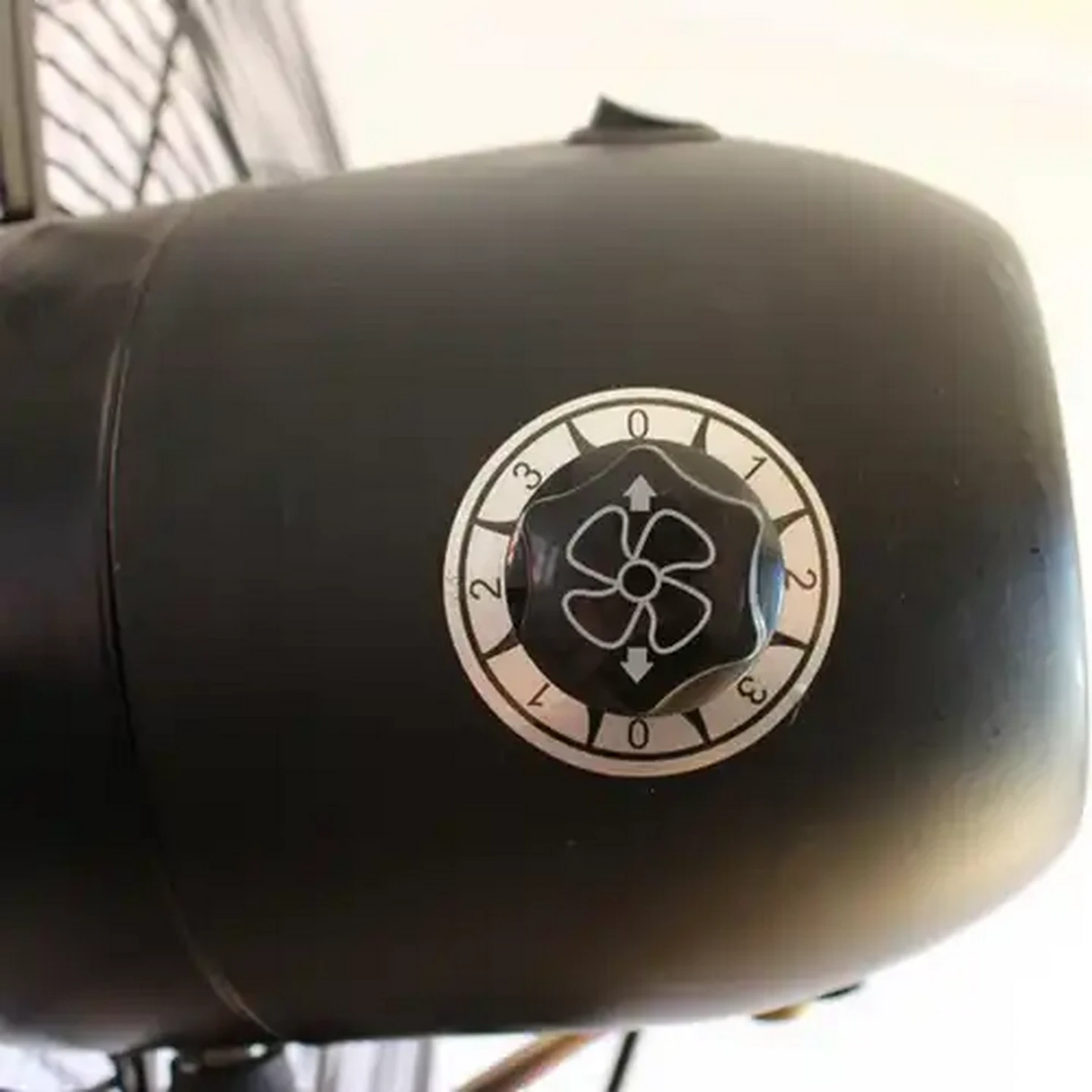 Image of Alva Air Matte Black Industrial Pedestal Fan 140W (65cm)