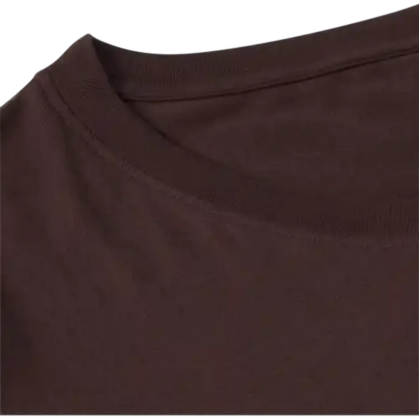 Image of Every Wear Ladies Chocolate Crew Neck T-Shirt Small