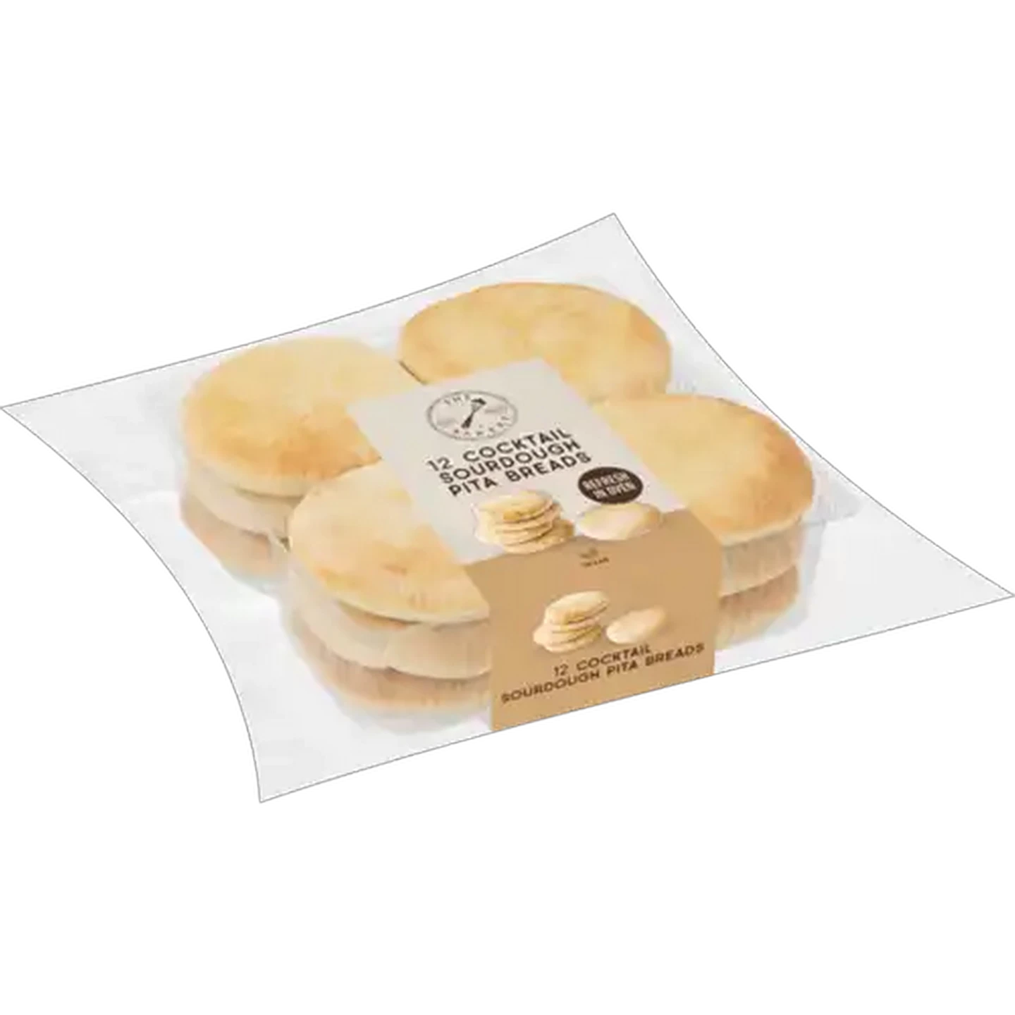Image of The Bakery Sourdough Cocktail Pita 12-Pack 