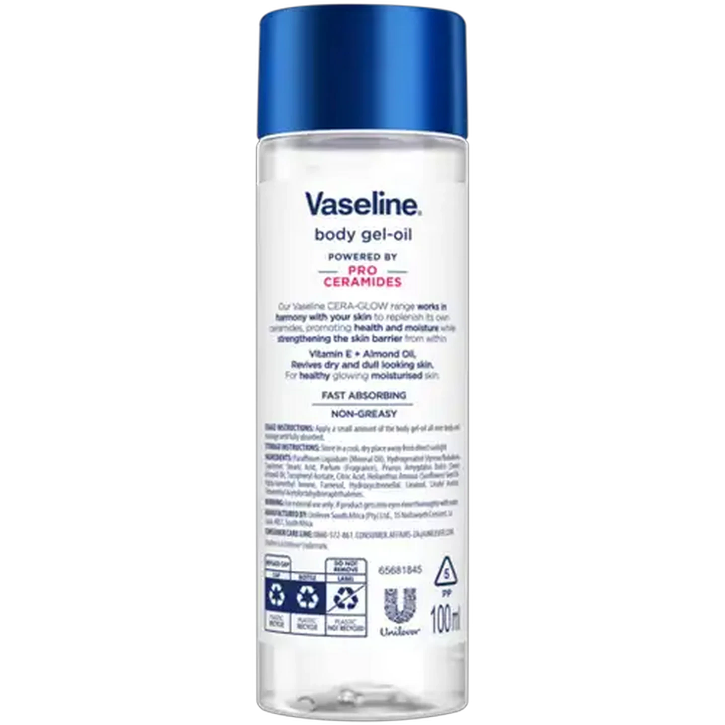 Image of Vaseline CERA-GLOW Body Gel-Oil 100ml 