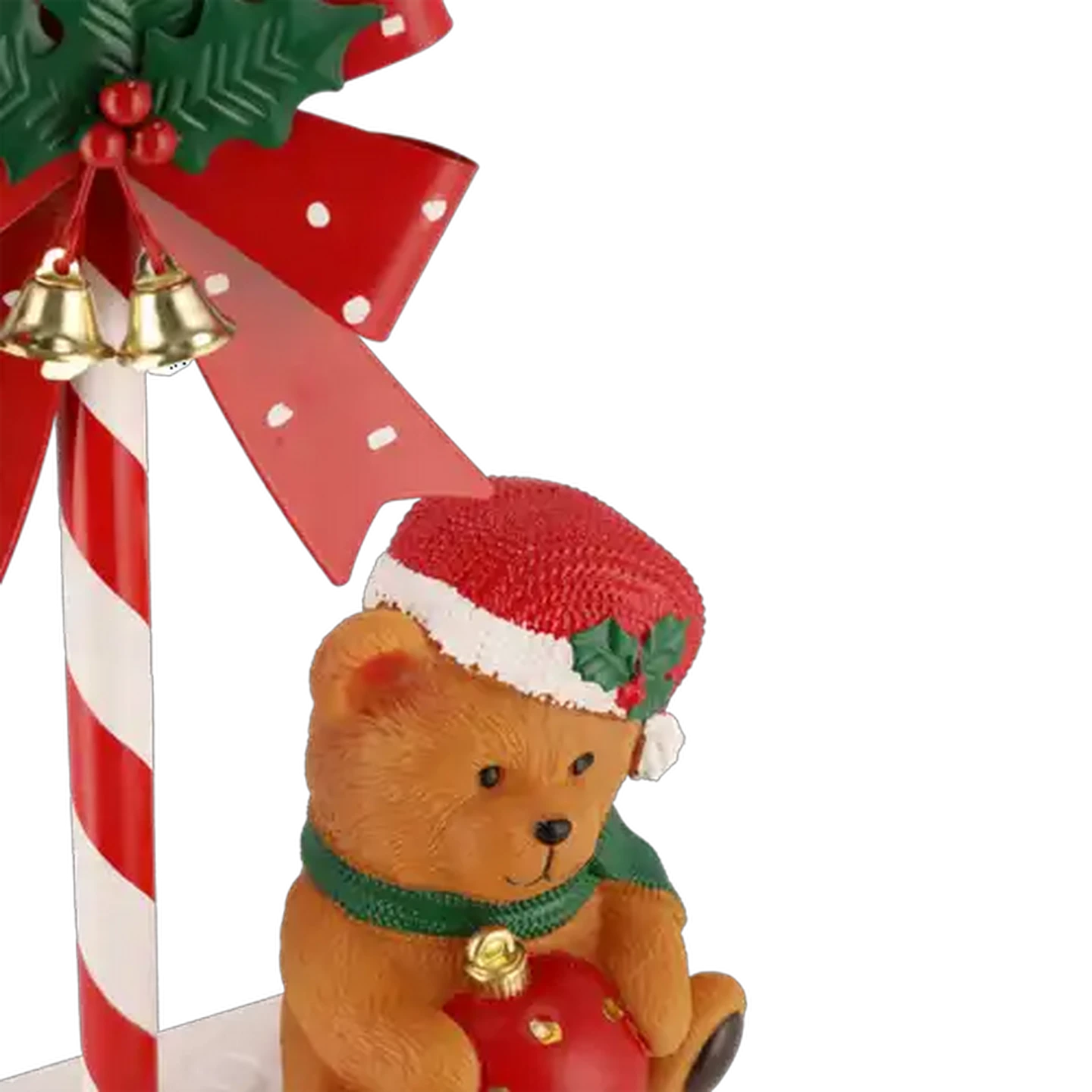 Image of Metal Bear & Sign Battery-Operated Christmas Tree Sign 54cm