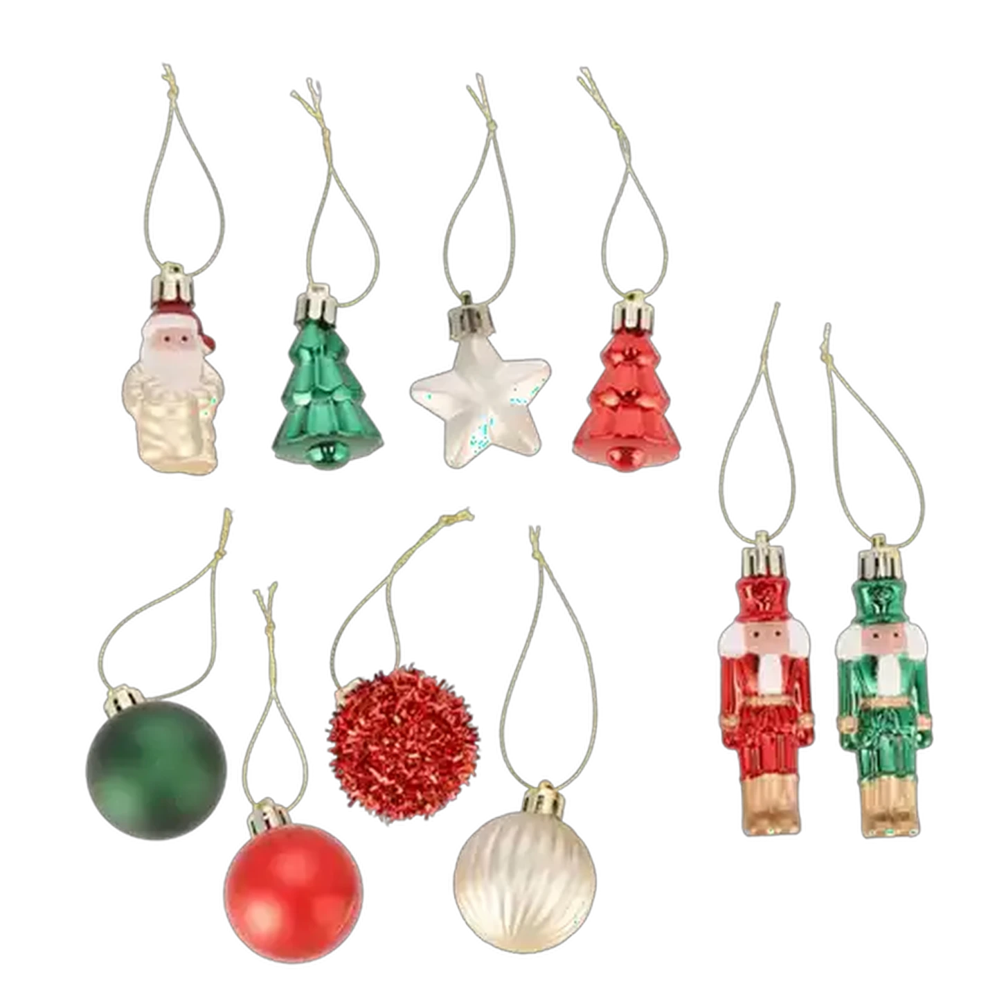 Image of Santa's Choice Christmas Ornament Set 24-Piece (Design May Vary)