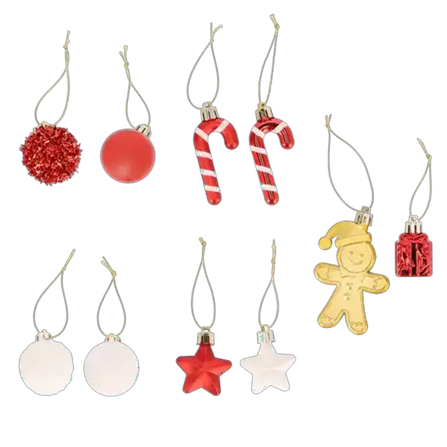 Image of Santa's Choice Christmas Ornament Set 24-Piece (Design May Vary)