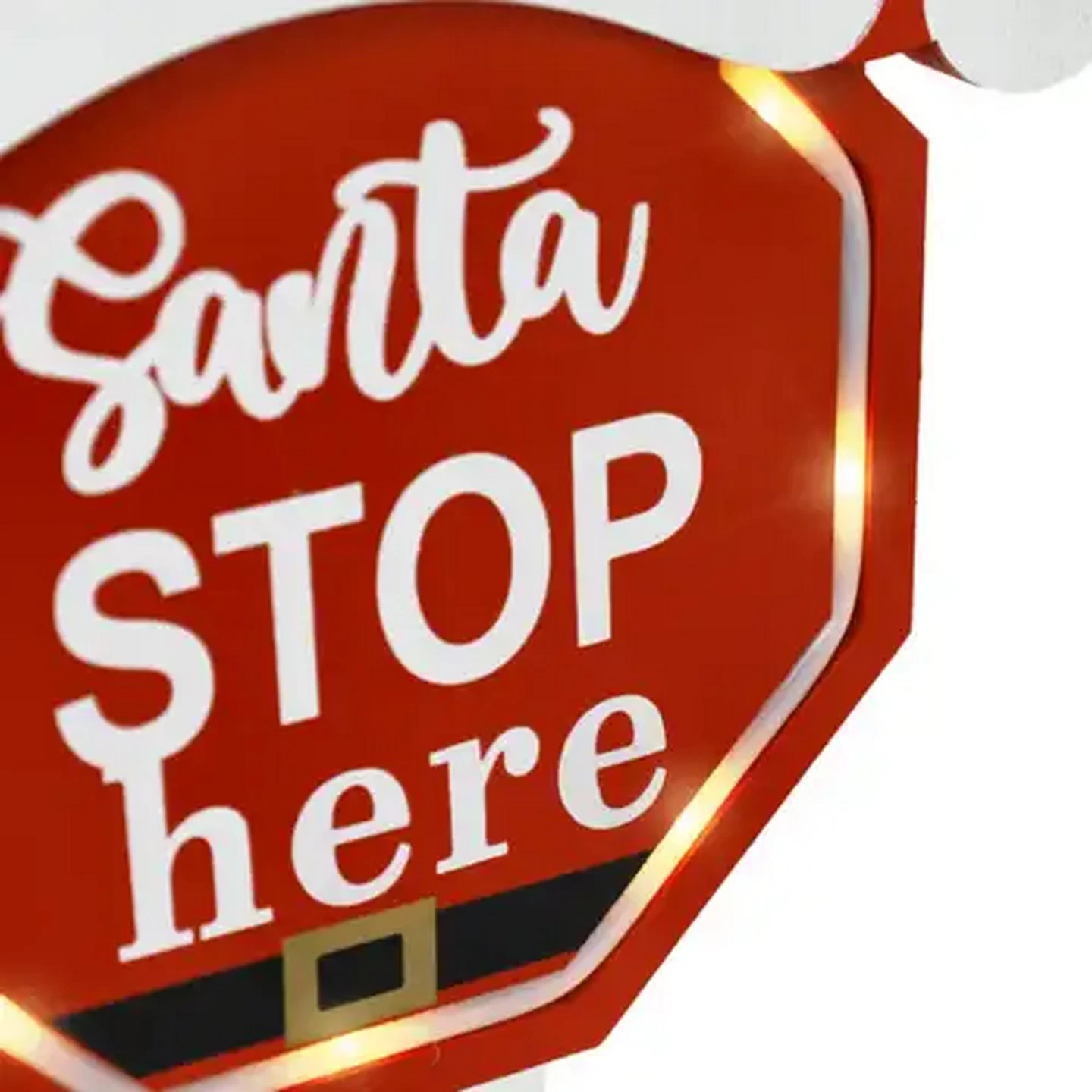 Image of Tabletop Battery-Operated Christmas Sign with Light 42.5cm