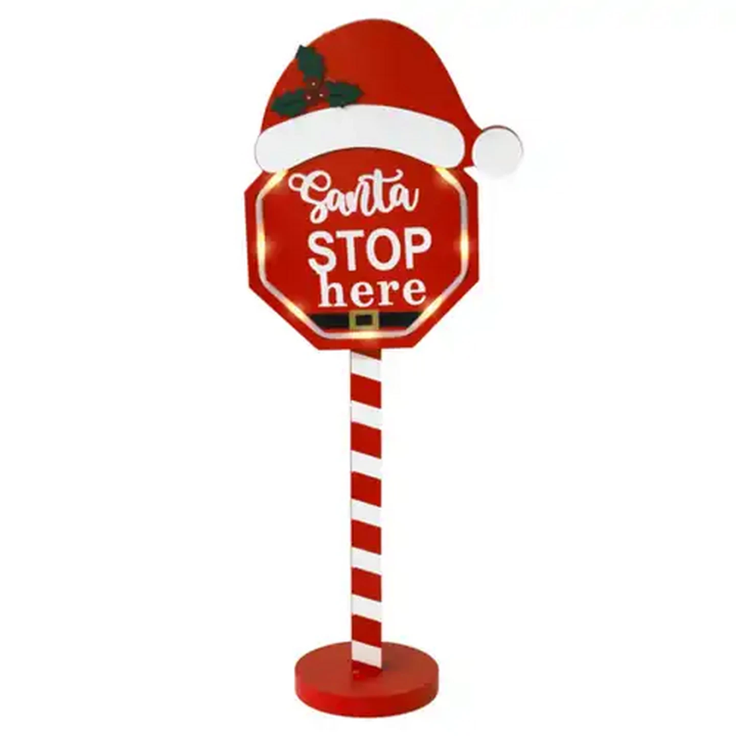 Image of Tabletop Battery-Operated Christmas Sign with Light 42.5cm