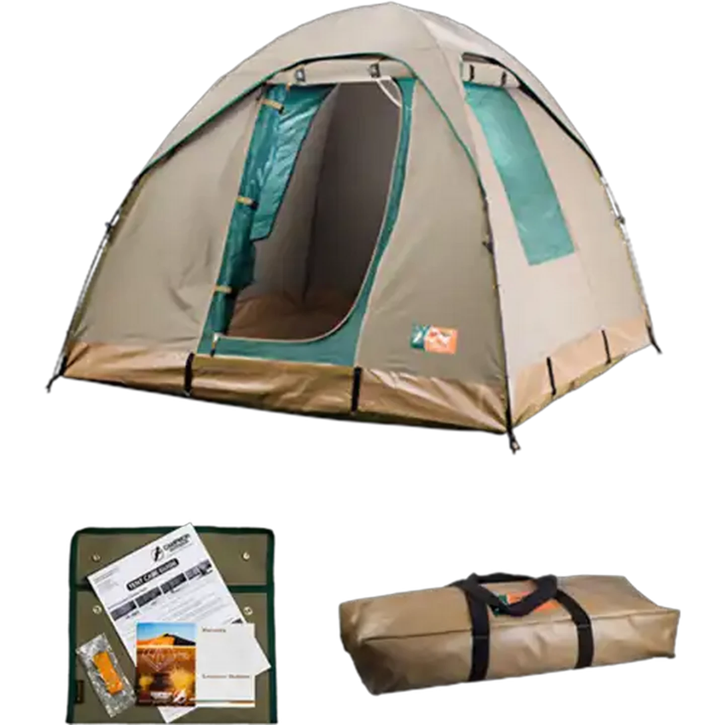 Image of Campmor Outdoor Olive Tourer XL Tent with Kappi Fly 