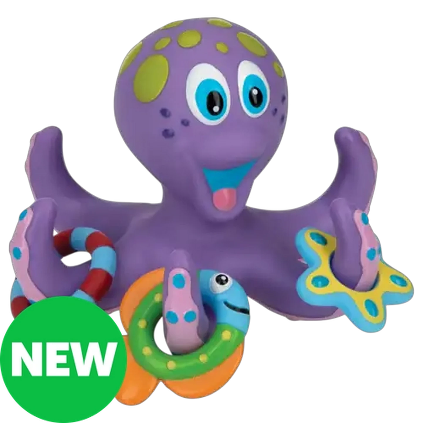 Image of Nuby Octopus Hoopla Bath Toy 18 Months+