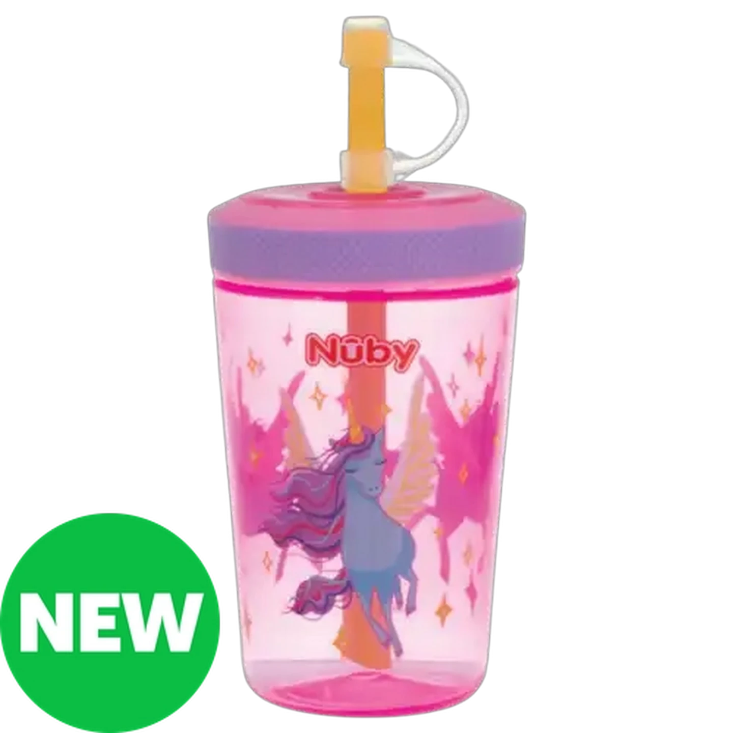 Image of Nuby Super Sipper Straw Cup 415ml Girl