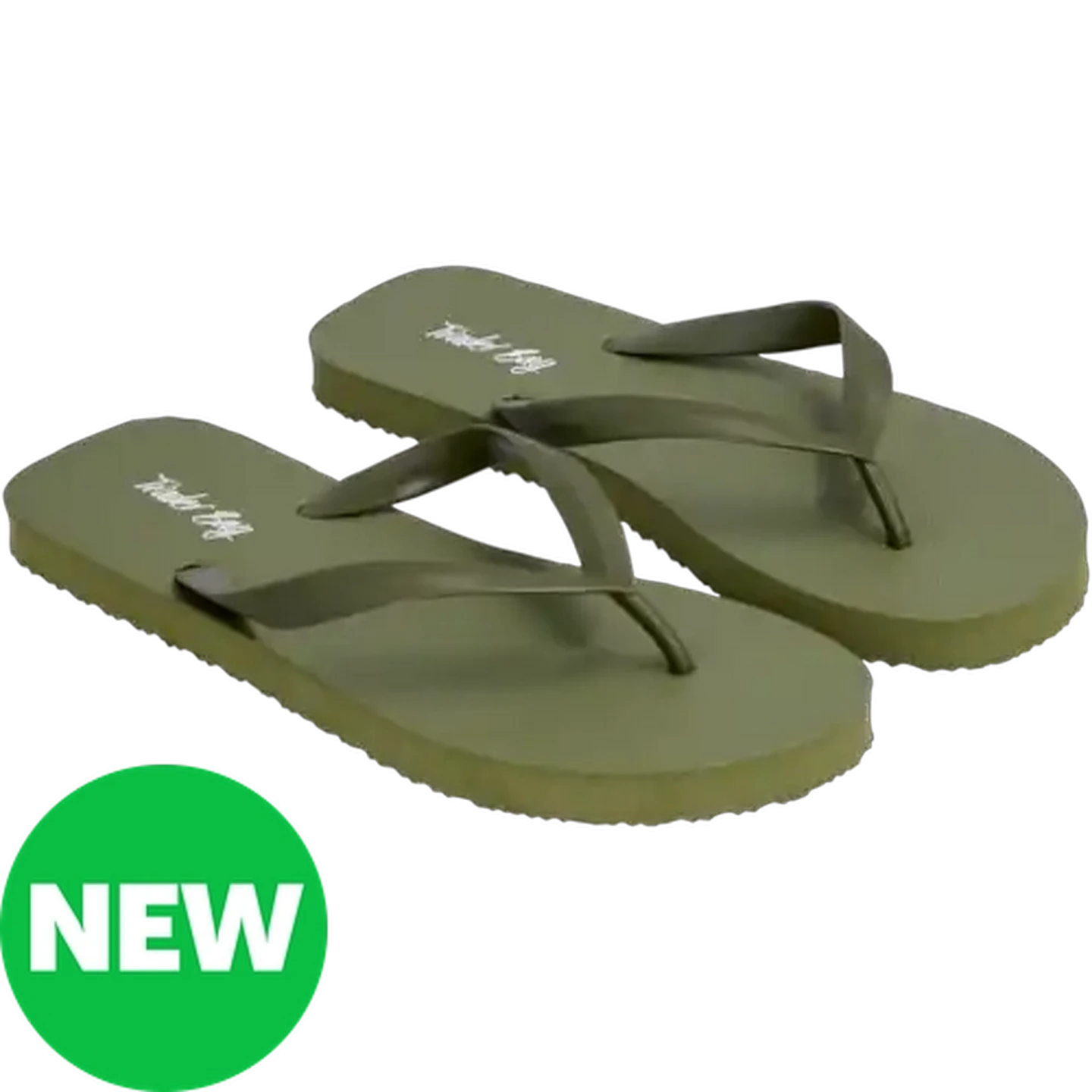 Image of Trader Bay Men's Olive Thong Sandal 8-9