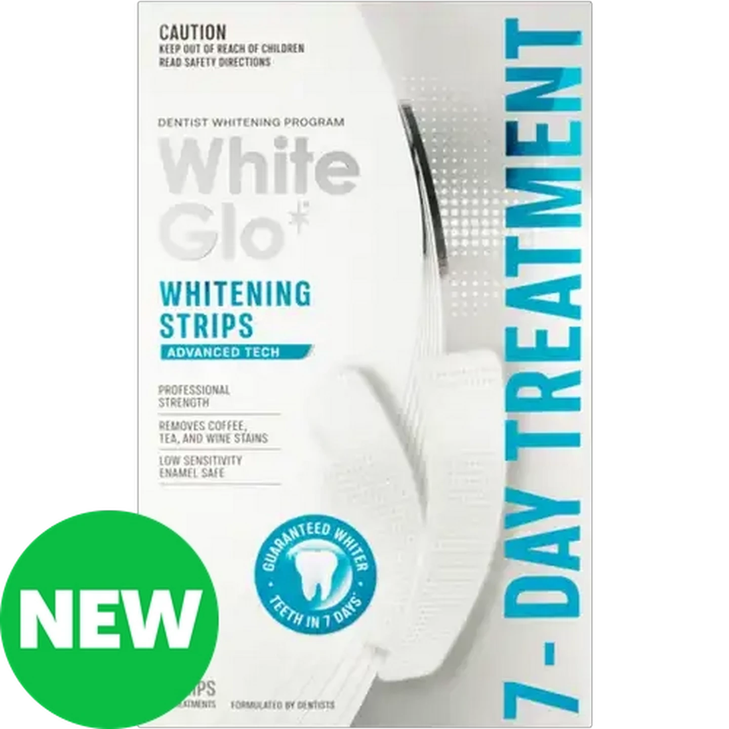 Image of White Glo 7-Day Treatment Advance Tech Whitening Strips 14-Pack