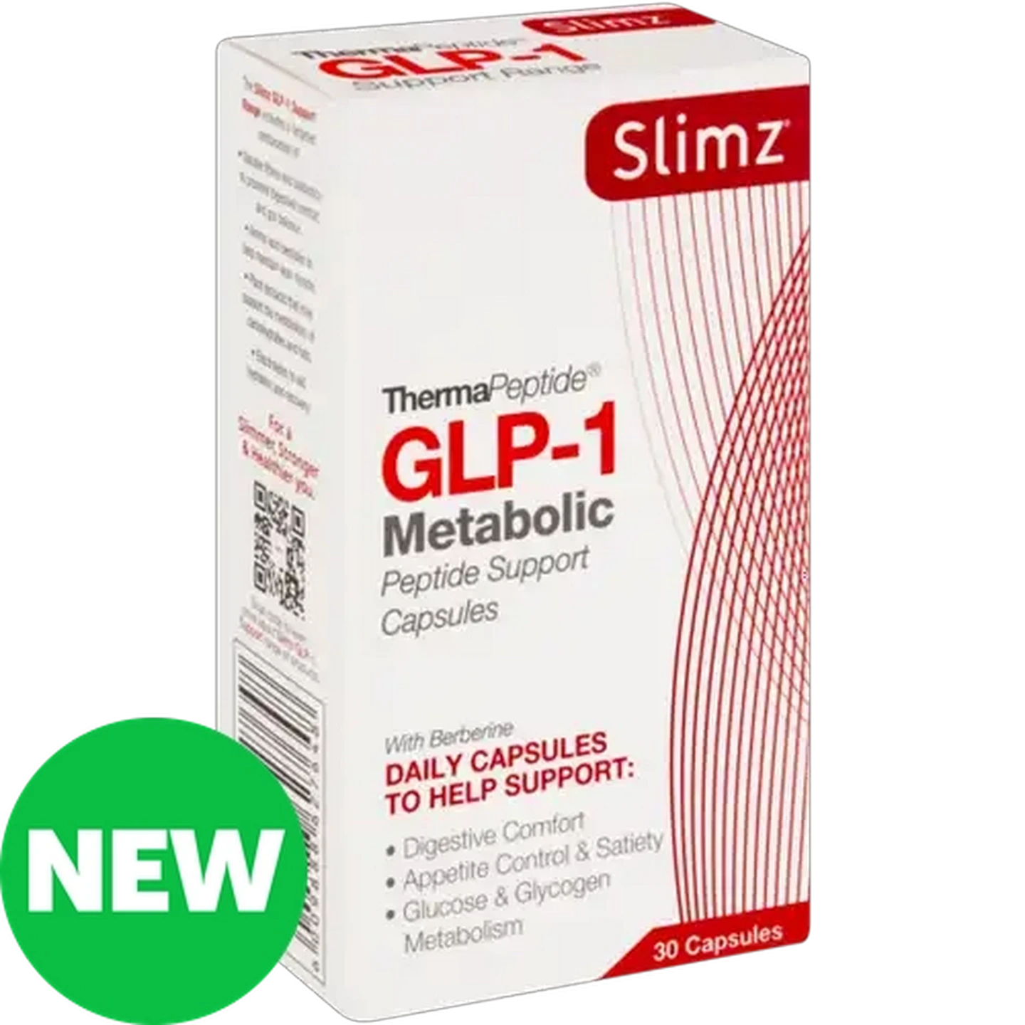 Image of Slimz GLP-1 ThermaPeptide Metabolic Peptide Support Capsules 30-Pack