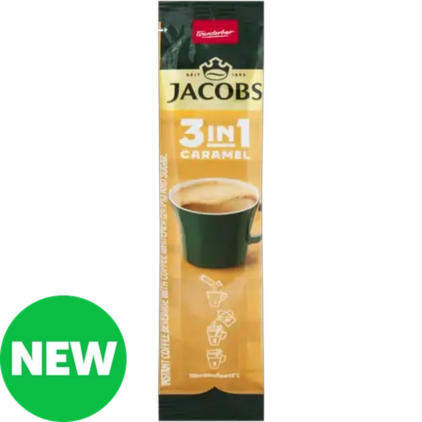 Image of Jacobs Caramel 3-in-1 Instant Coffee 11.2g 