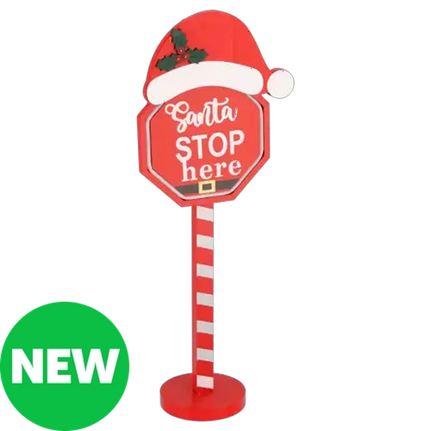 Image of Tabletop Battery-Operated Christmas Sign with Light 42.5cm