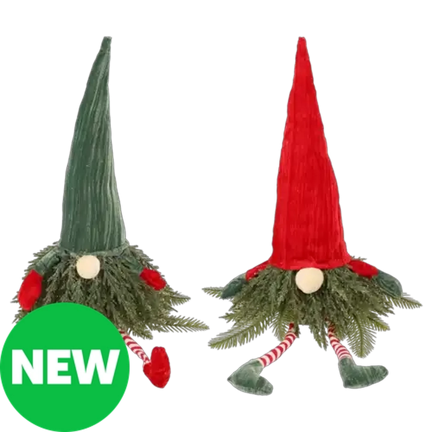 Image of Sitting Christmas Tree Gnome 45cm (Colour May Vary)