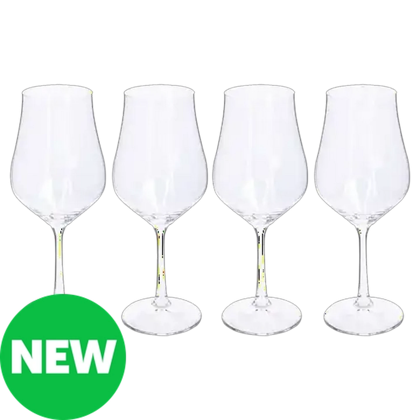 Image of Tulipa Bohemia Crystal Stemmed White Wine Glasses 350ml 4-Pack